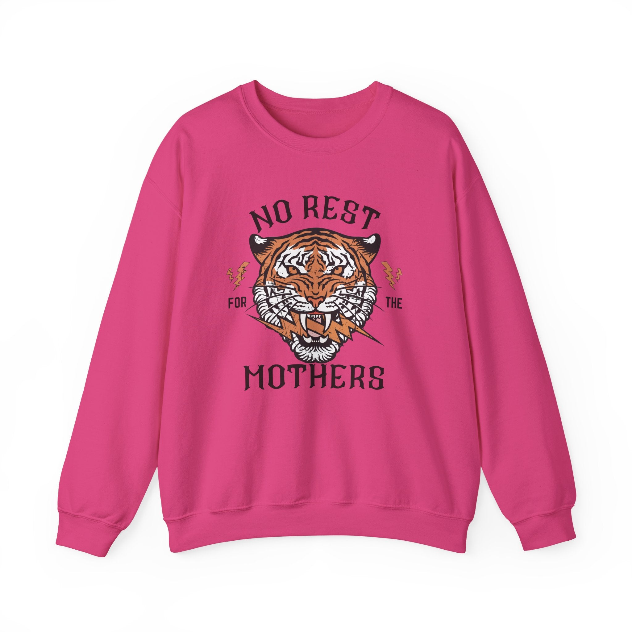 No Rest for the Mothers Tiger Crewneck Sweatshirt