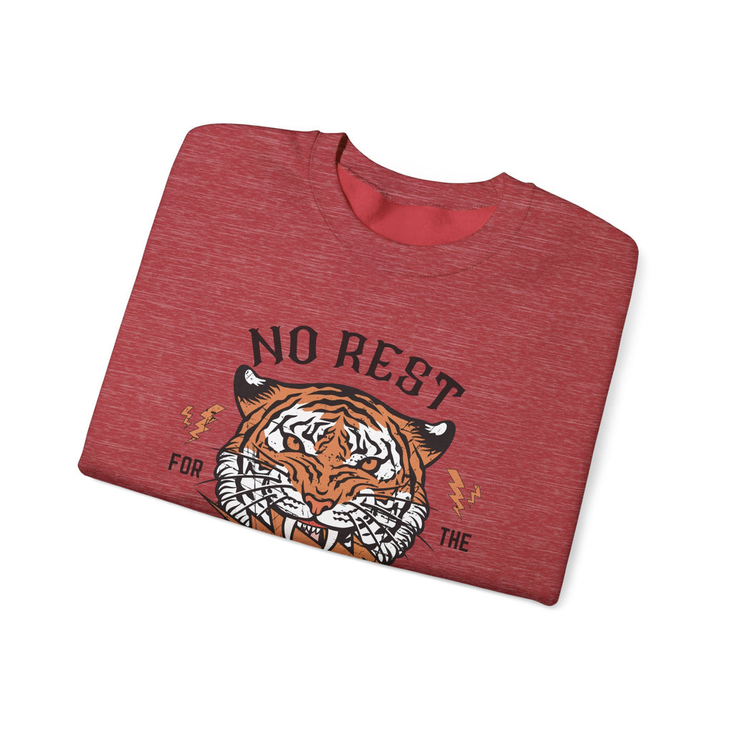 No Rest for the Mothers Tiger Crewneck Sweatshirt