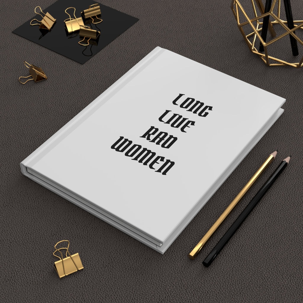 Hardcover Journal — "Long Live Rad Women" & "No Rest for the Mothers" Vintage Tiger Notebook