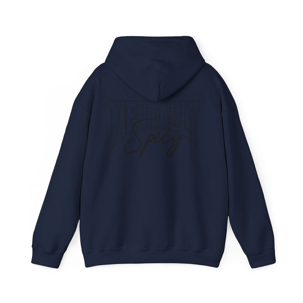 Raising Ballers Hoodie — "Mentally Spicy" Back Graphic Sports Parent Sweatshirt