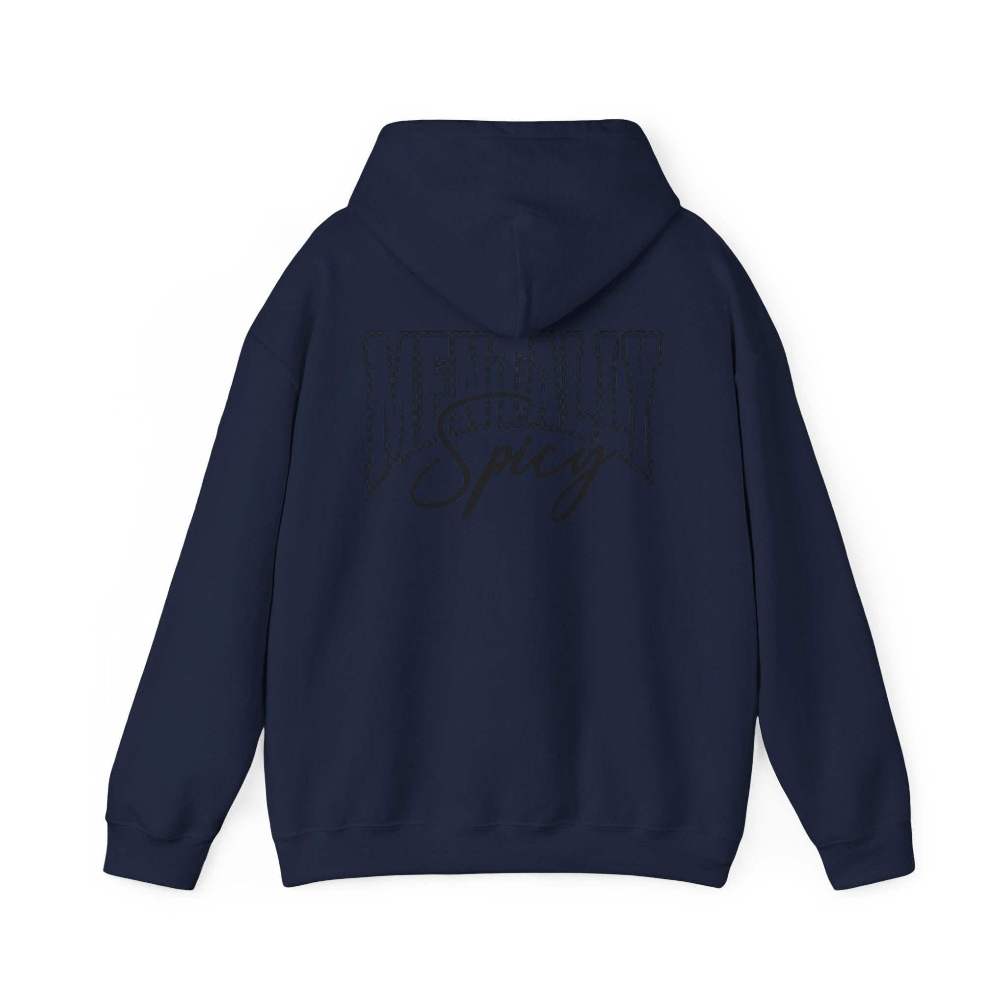 Raising Ballers Hoodie — "Mentally Spicy" Back Graphic Sports Parent Sweatshirt
