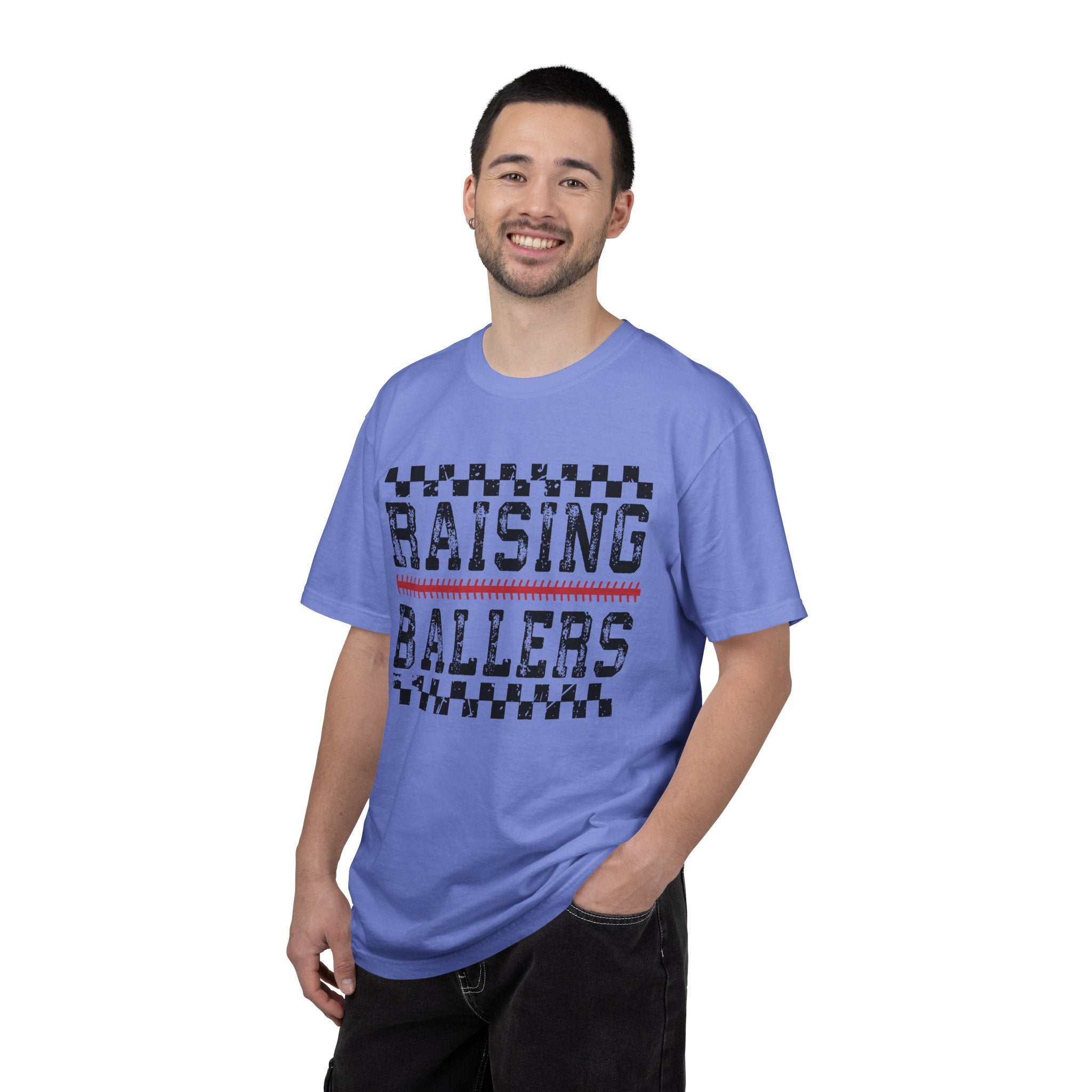 Raising Ballers T-shirt | Sports Typography, Basketball Mom Dad Shirt
