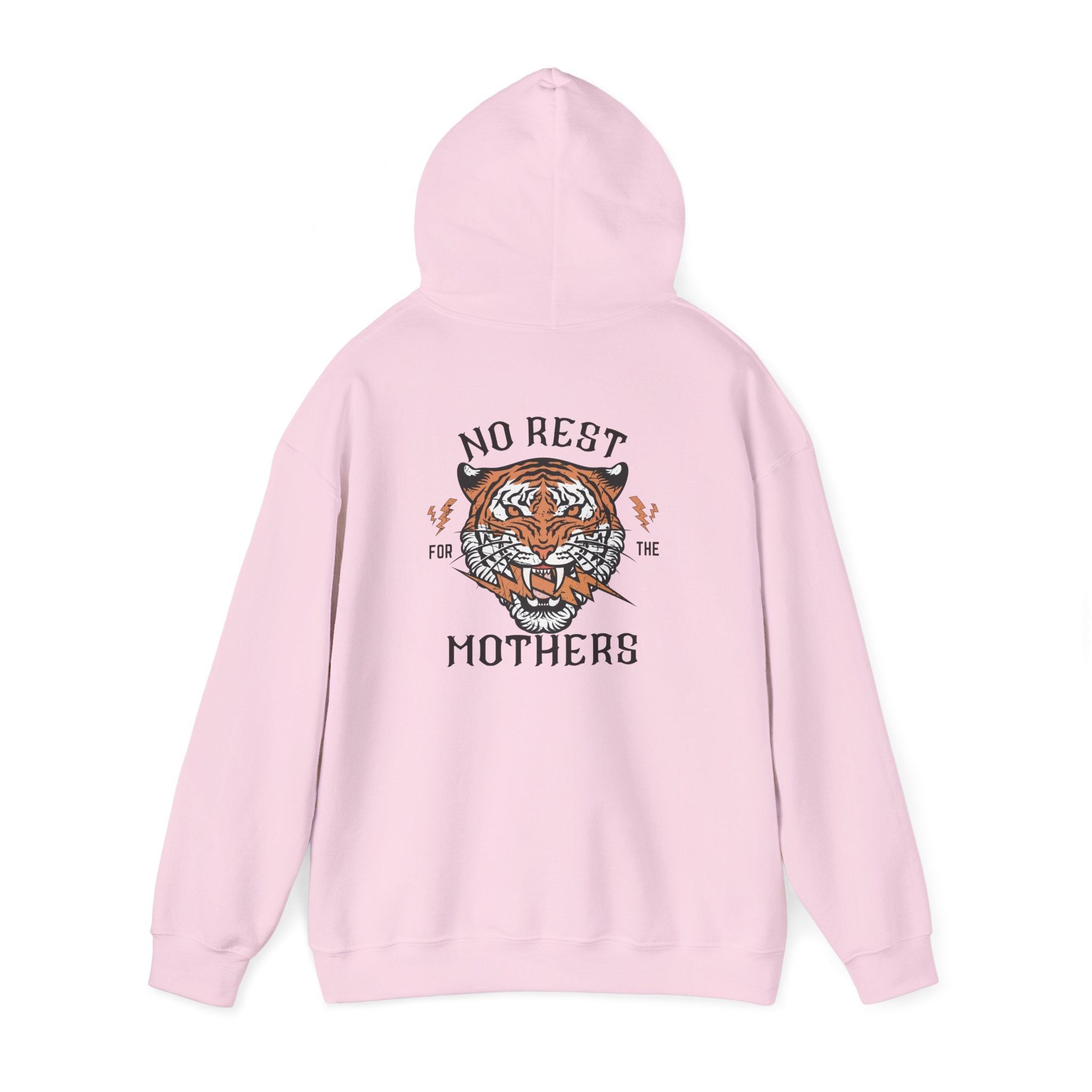 No Rest for the Mothers Tiger Hoodie | Vintage Tiger Illustration