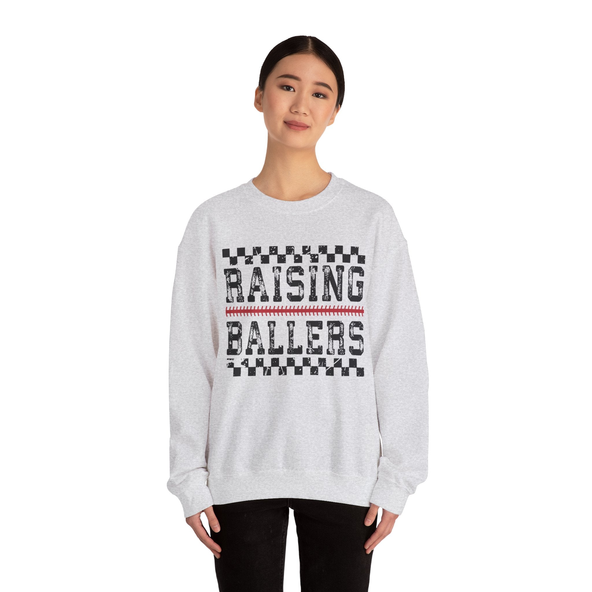 Raising Ballers Sweatshirt | Youth Basketball Parent Crewneck