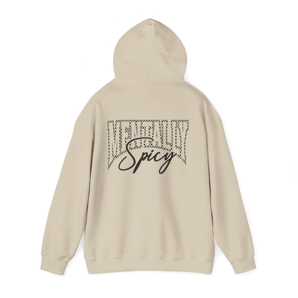 Raising Ballers Hoodie — "Mentally Spicy" Back Graphic Sports Parent Sweatshirt