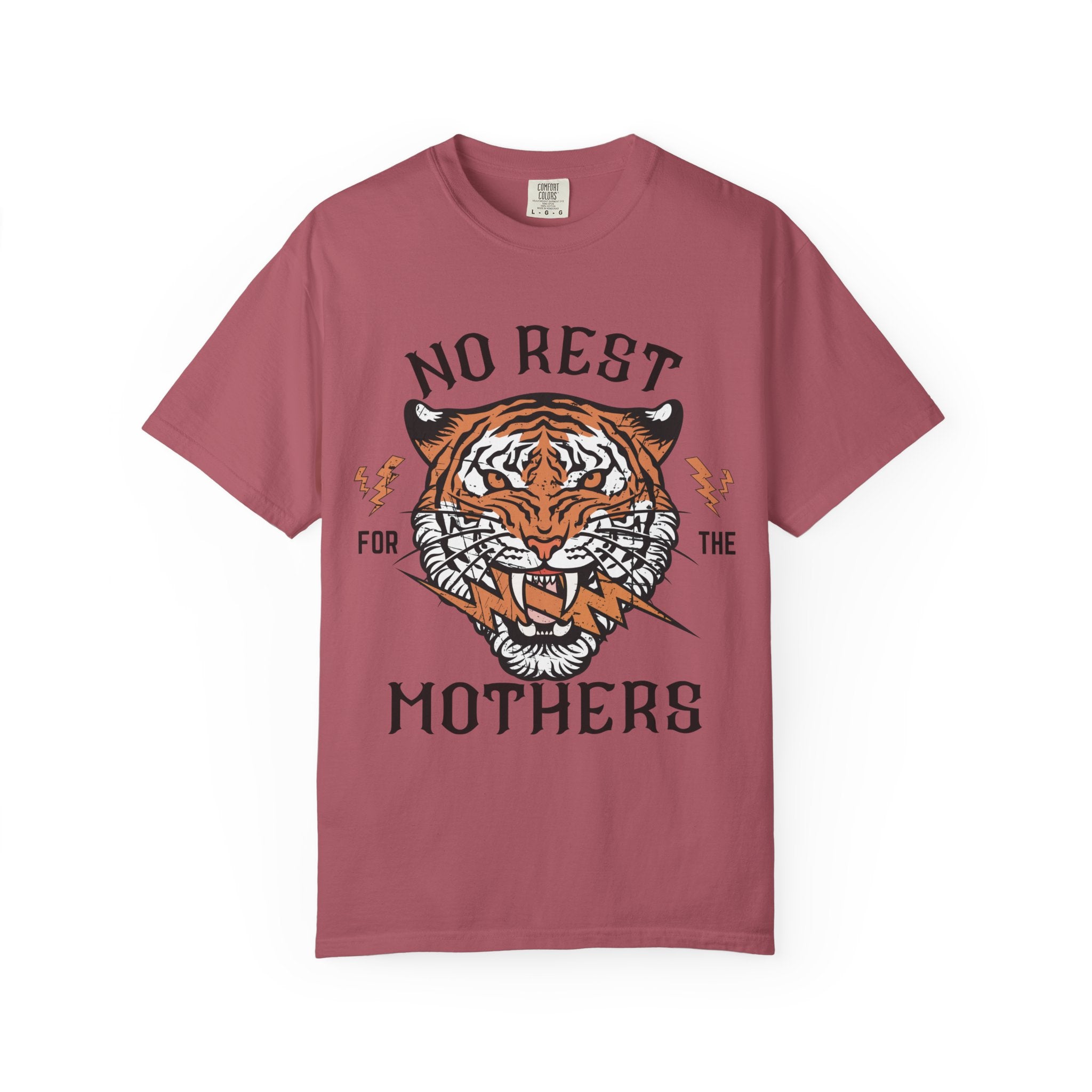 No Rest for the Mothers tiger graphic T-Shirt | Vintage tiger head tee