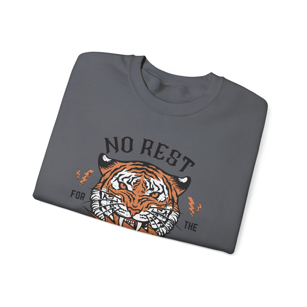 No Rest for the Mothers Tiger Crewneck Sweatshirt