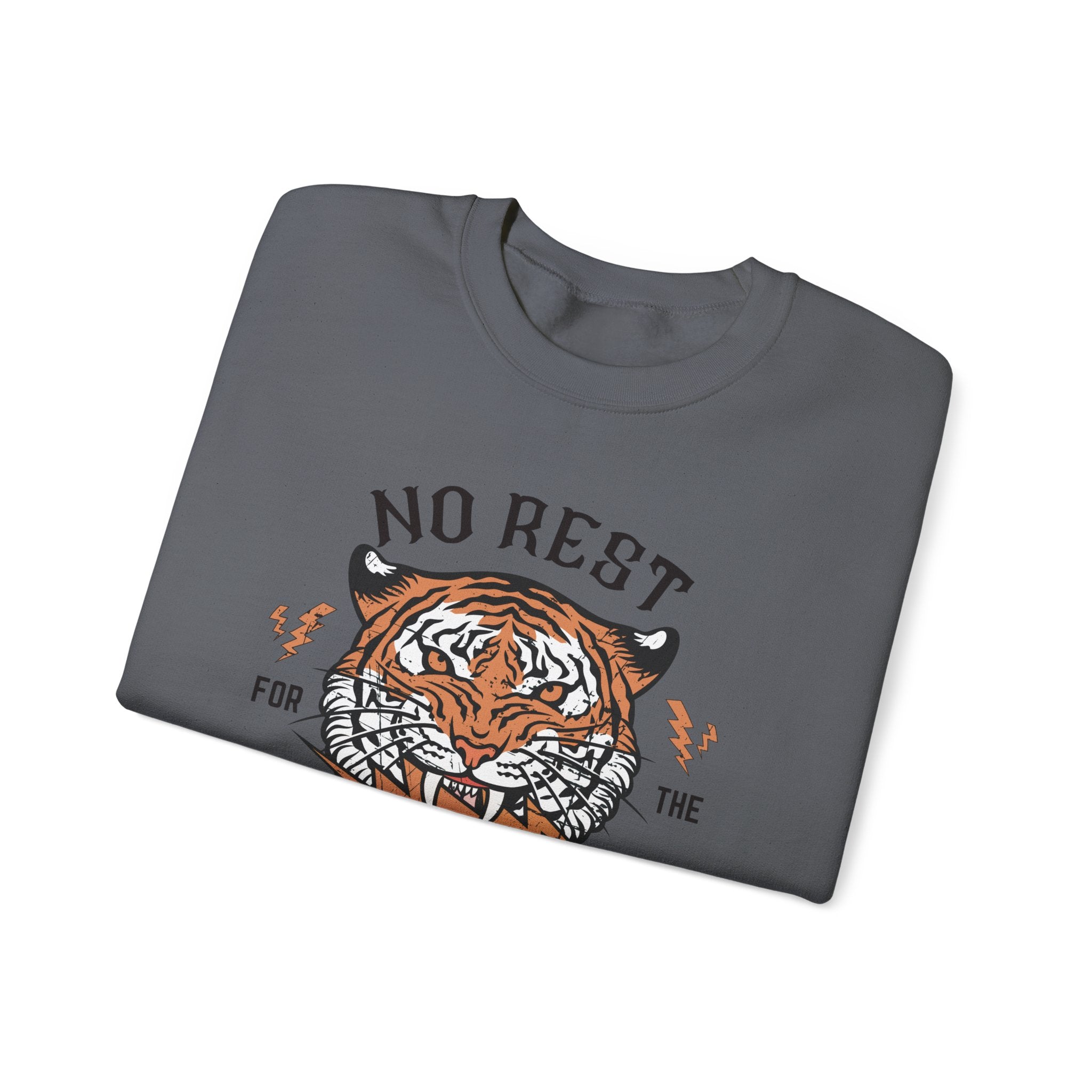 No Rest for the Mothers Tiger Crewneck Sweatshirt
