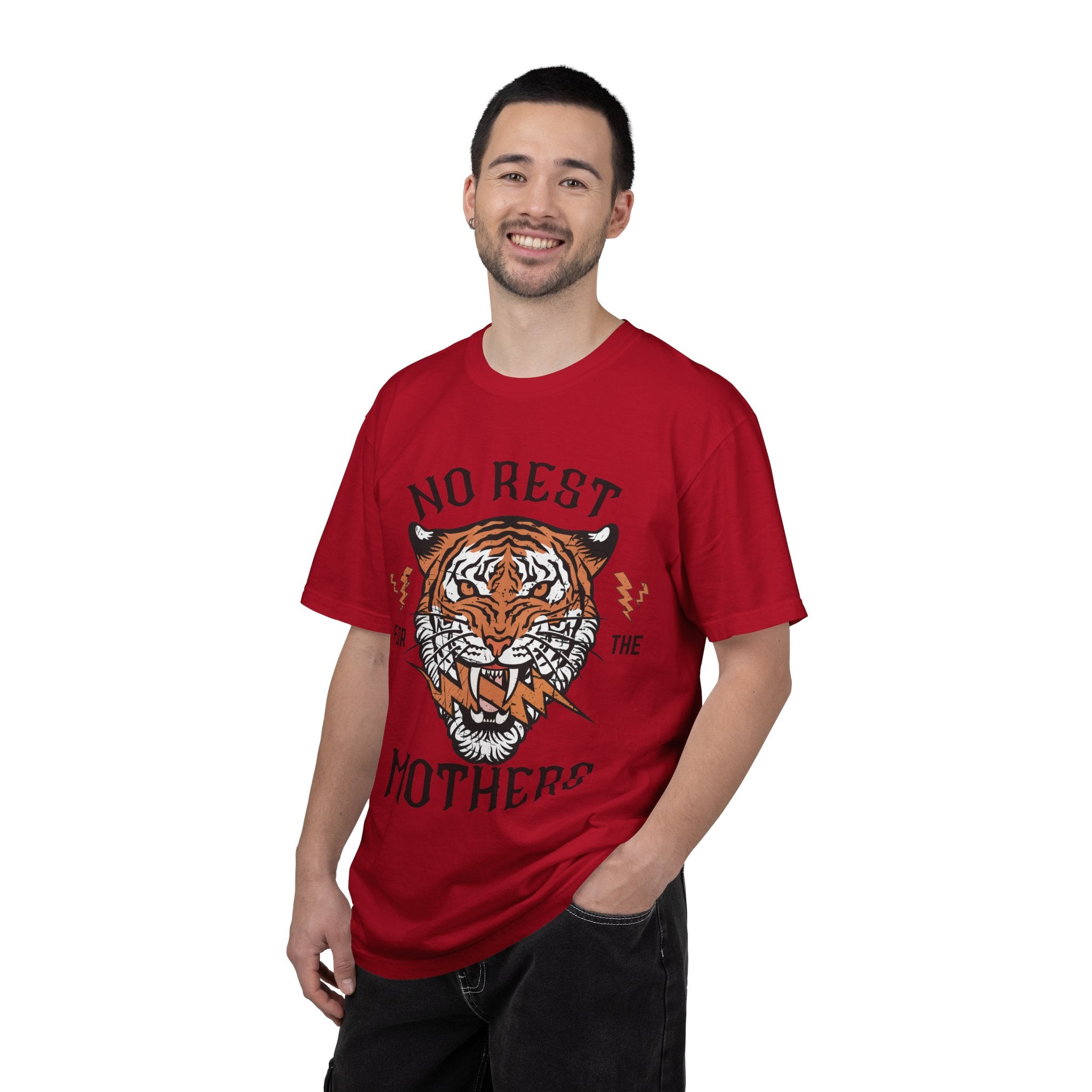 No Rest for the Mothers tiger graphic T-Shirt | Vintage tiger head tee