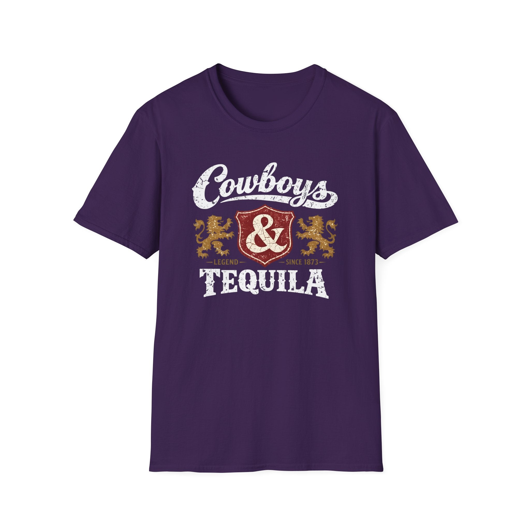 Cowboys & Tequila T-Shirt | Western Crest Graphic Tee