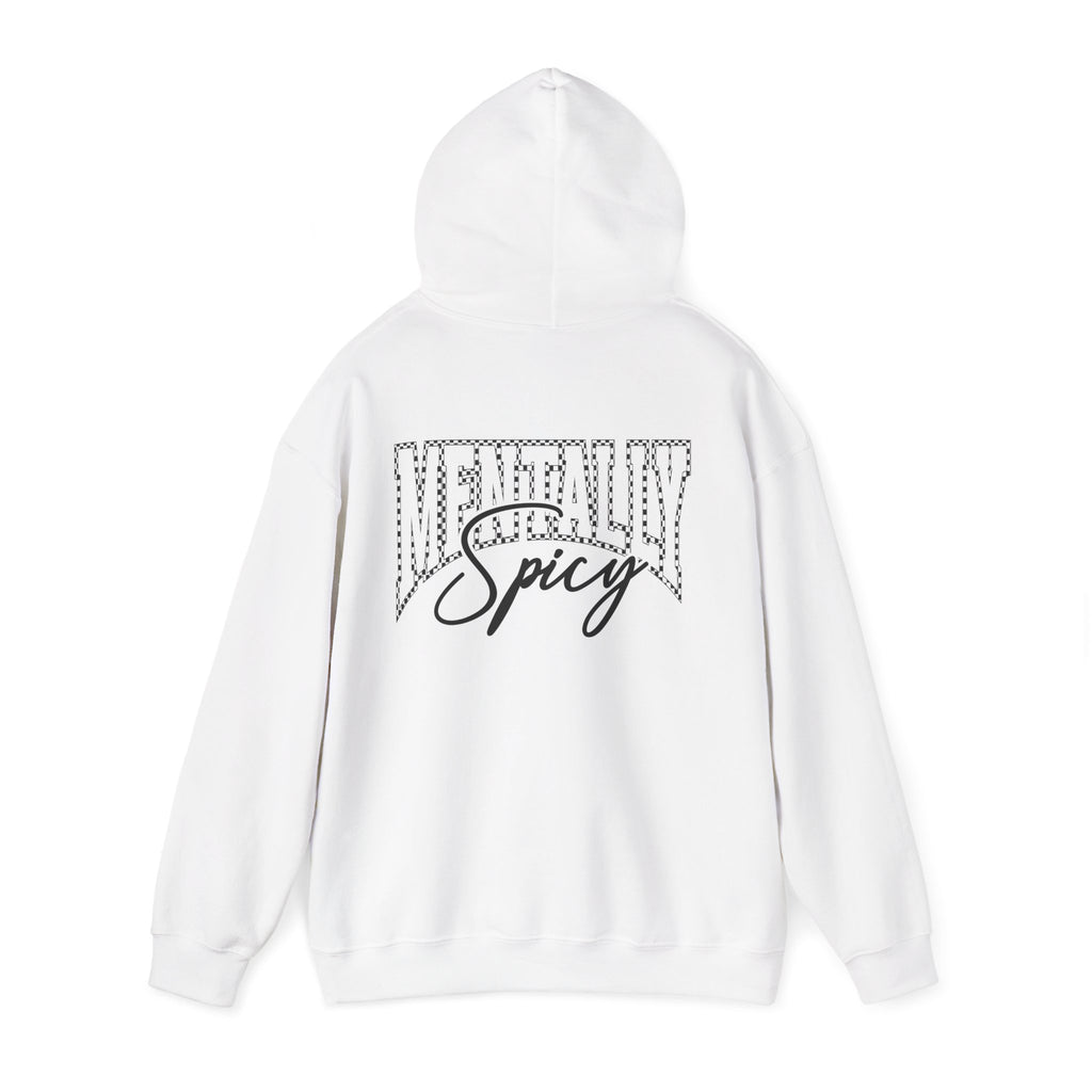 Raising Ballers Hoodie — "Mentally Spicy" Back Graphic Sports Parent Sweatshirt