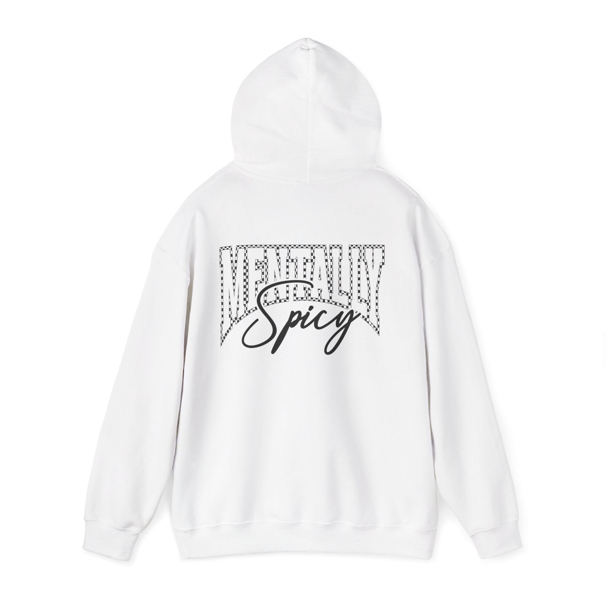 Raising Ballers Hoodie — "Mentally Spicy" Back Graphic Sports Parent Sweatshirt