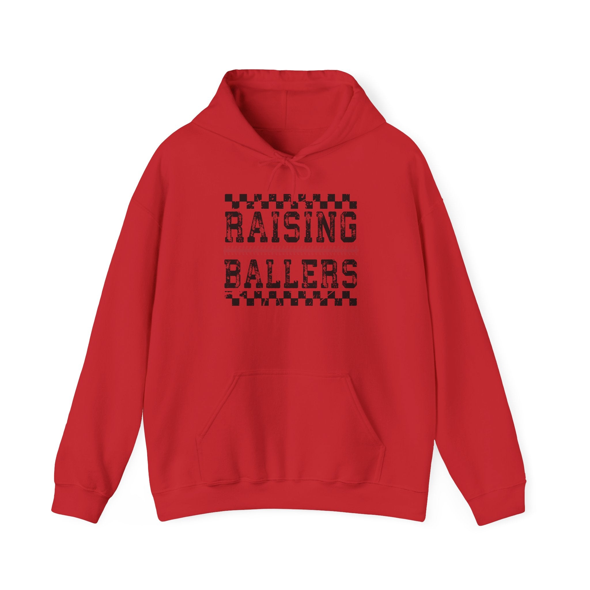 Raising Ballers Hoodie — "Mentally Spicy" Back Graphic Sports Parent Sweatshirt