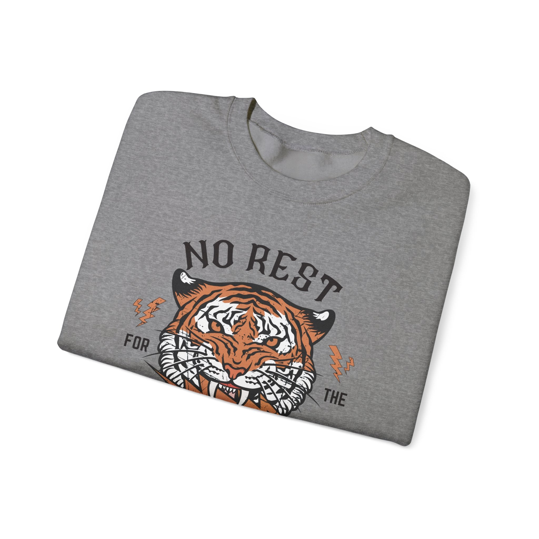 No Rest for the Mothers Tiger Crewneck Sweatshirt