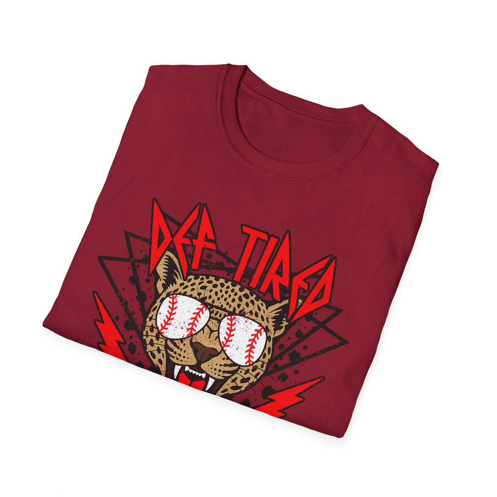 Baseball Sunglasses Wolf T-Shirt | Retro Lightning Graphic, Sports Tee