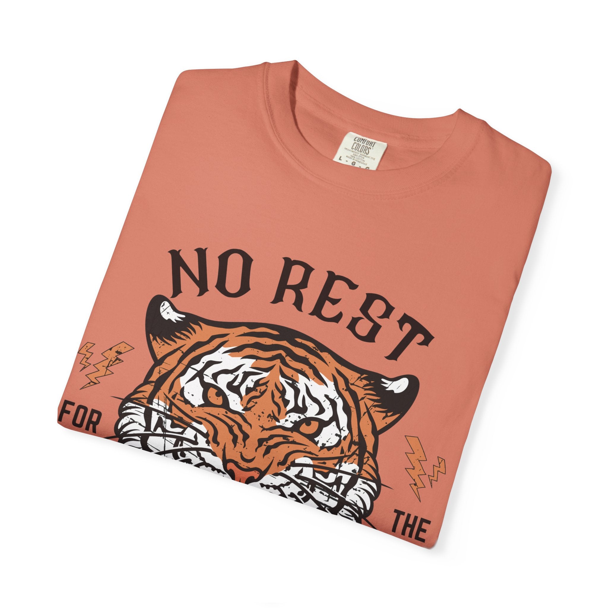 No Rest for the Mothers tiger graphic T-Shirt | Vintage tiger head tee