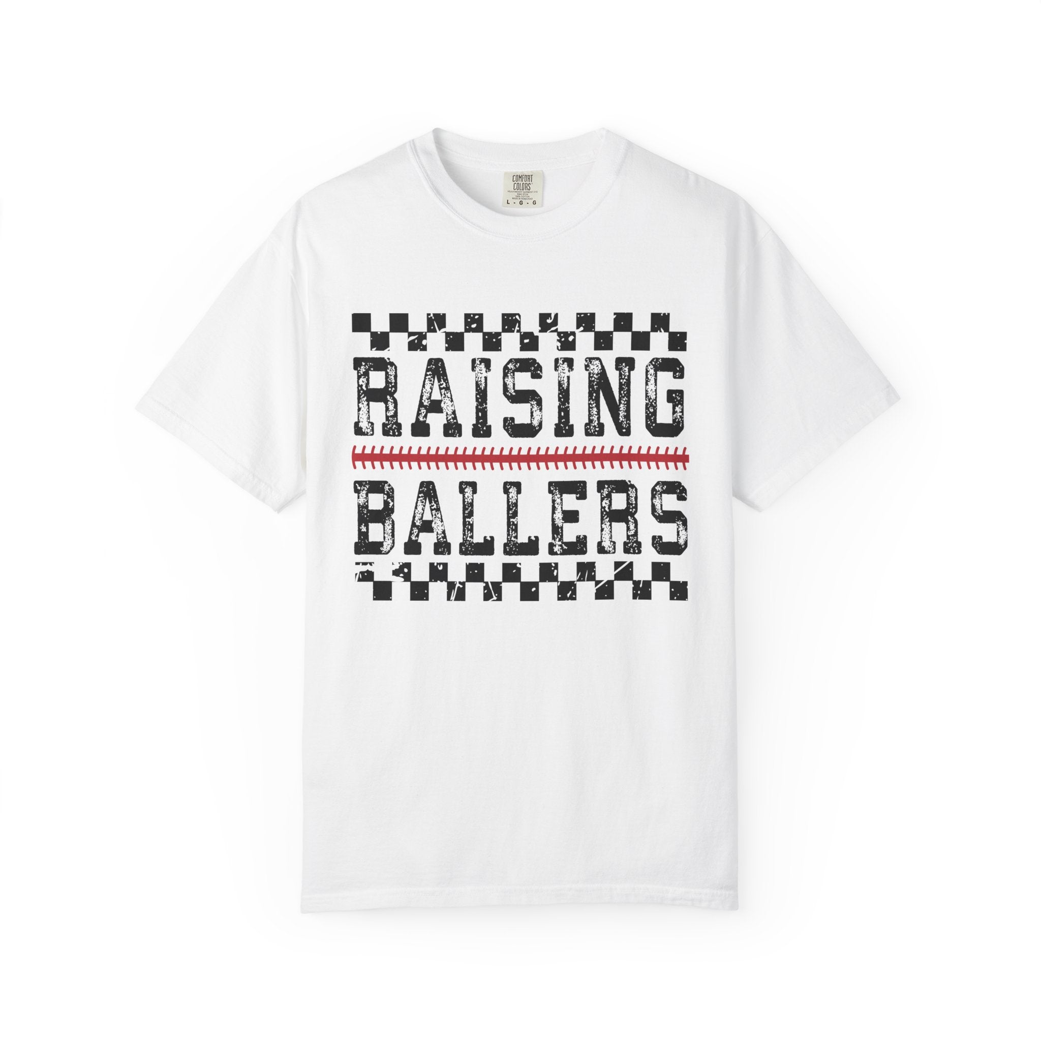 Raising Ballers T-shirt | Sports Typography, Basketball Mom Dad Shirt