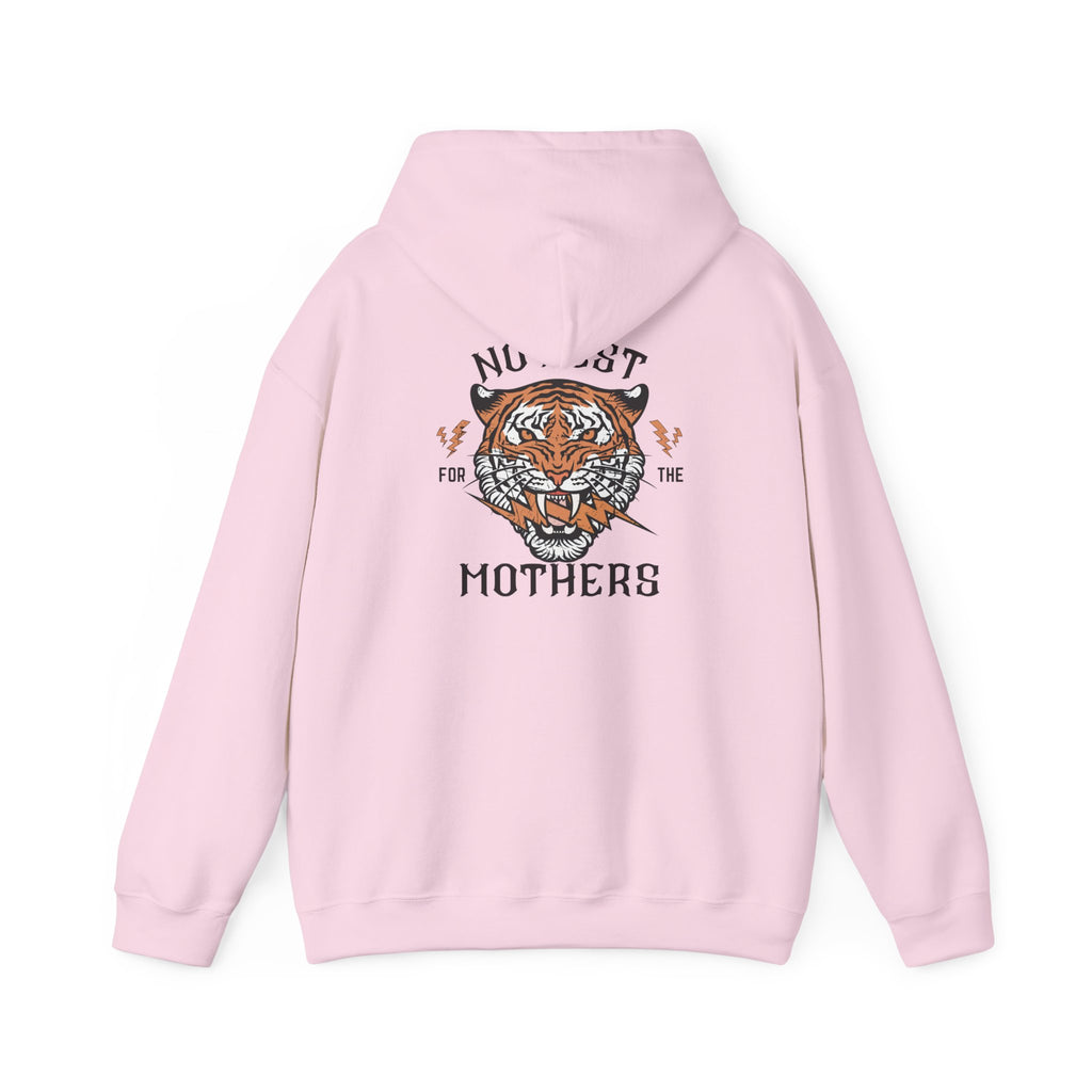 No Rest for the Mothers Tiger Hoodie | Vintage Tiger Illustration