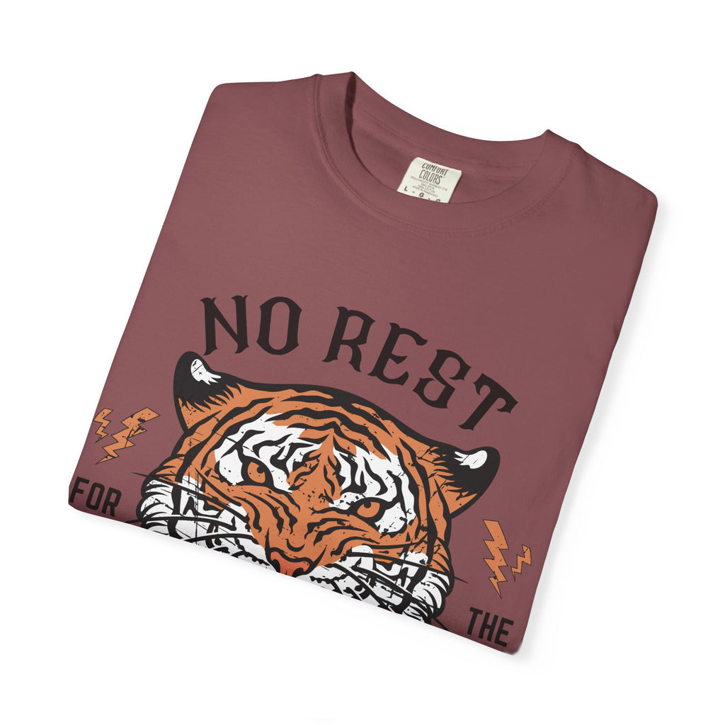 No Rest for the Mothers tiger graphic T-Shirt | Vintage tiger head tee