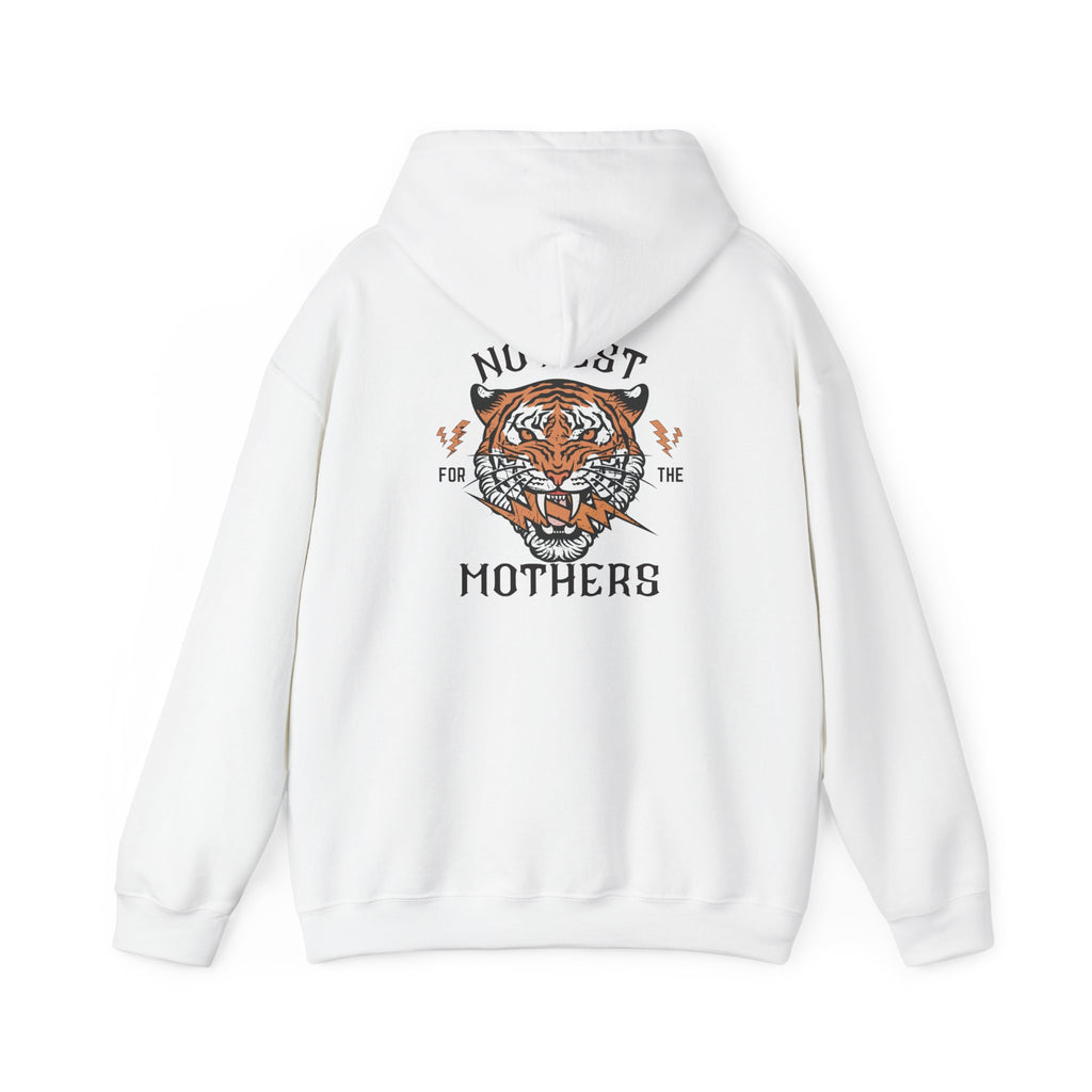 No Rest for the Mothers Tiger Hoodie | Vintage Tiger Illustration