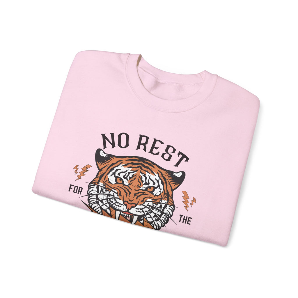 No Rest for the Mothers Tiger Crewneck Sweatshirt