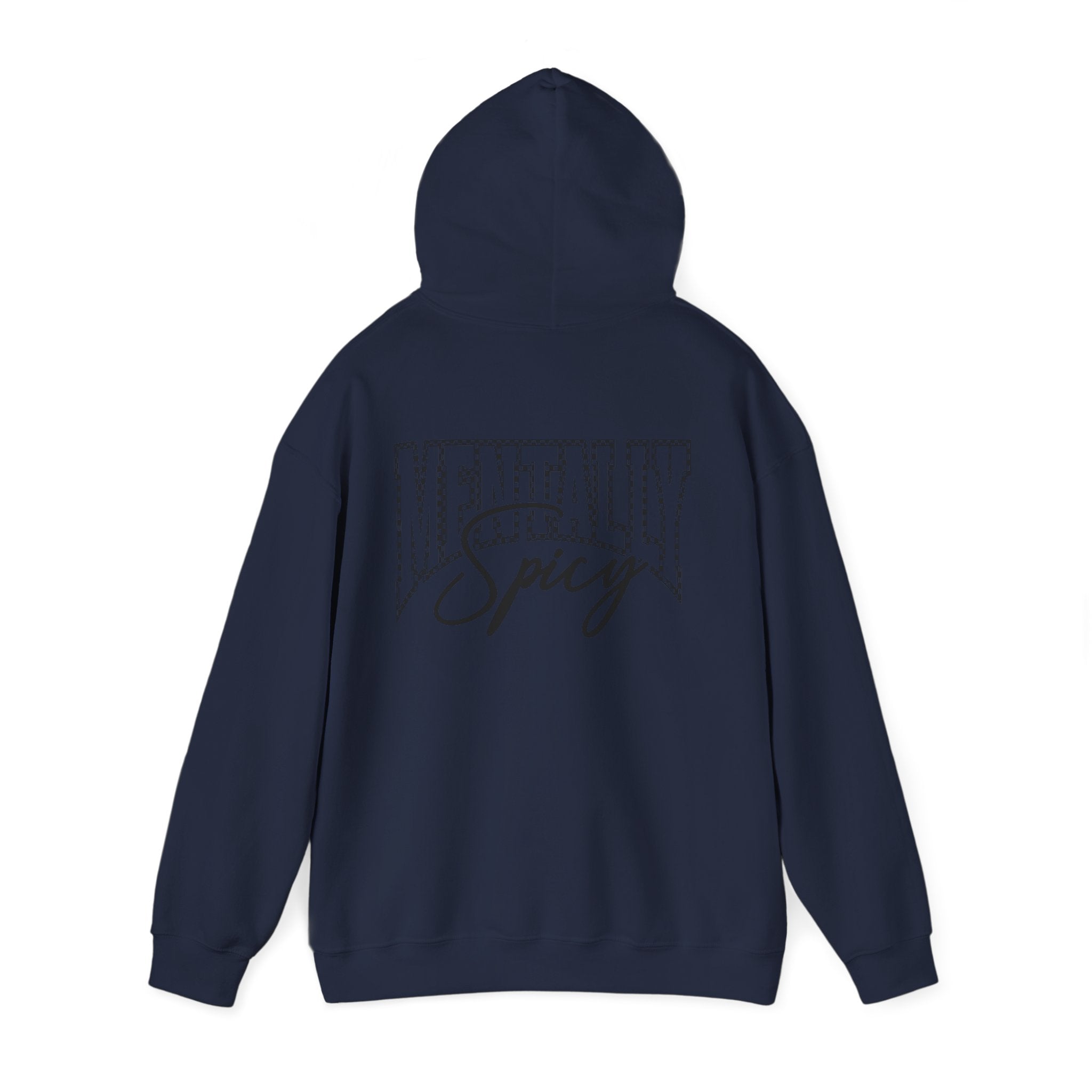 Raising Ballers Hoodie — "Mentally Spicy" Back Graphic Sports Parent Sweatshirt