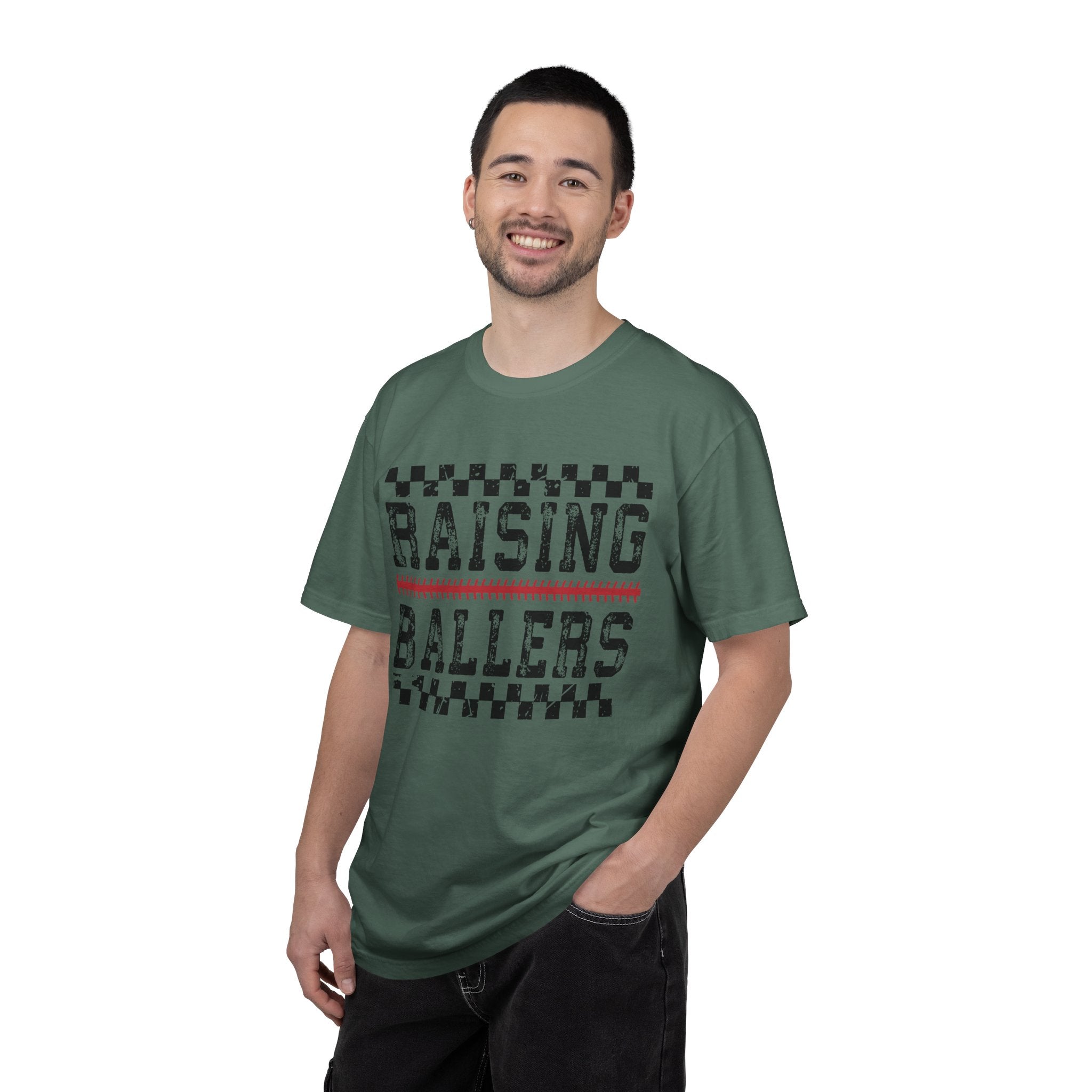 Raising Ballers T-shirt | Sports Typography, Basketball Mom Dad Shirt
