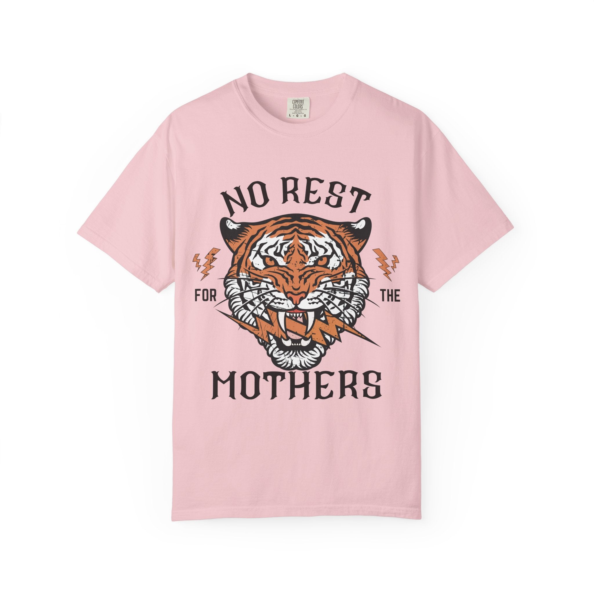 No Rest for the Mothers tiger graphic T-Shirt | Vintage tiger head tee