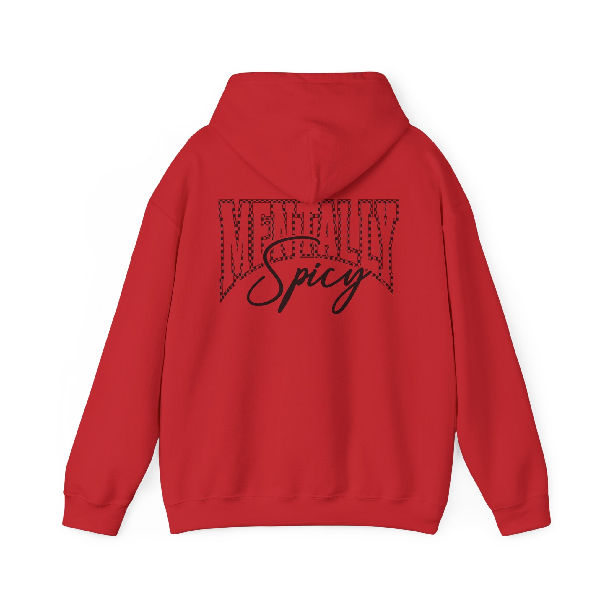 Raising Ballers Hoodie — "Mentally Spicy" Back Graphic Sports Parent Sweatshirt