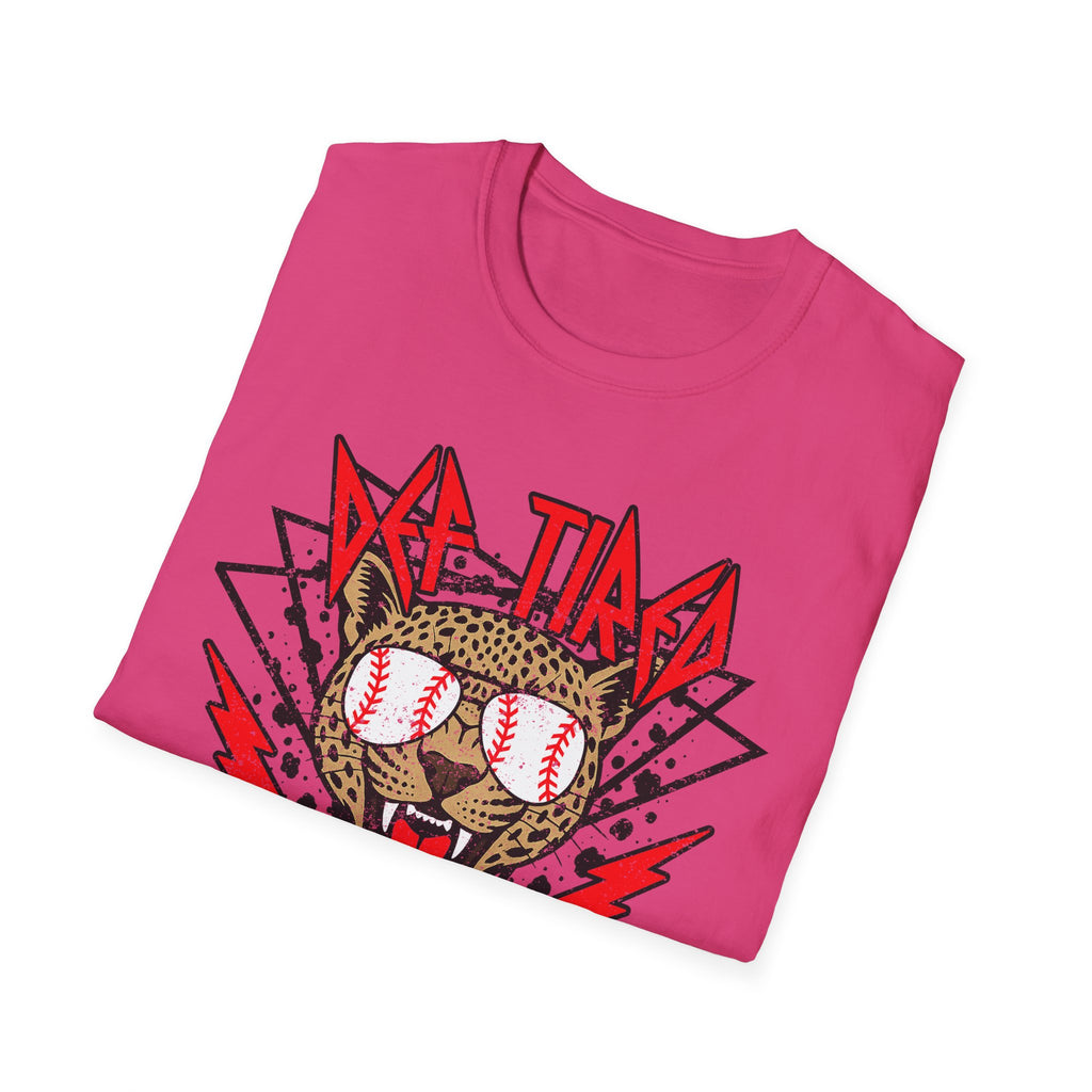 Baseball Sunglasses Wolf T-Shirt | Retro Lightning Graphic, Sports Tee
