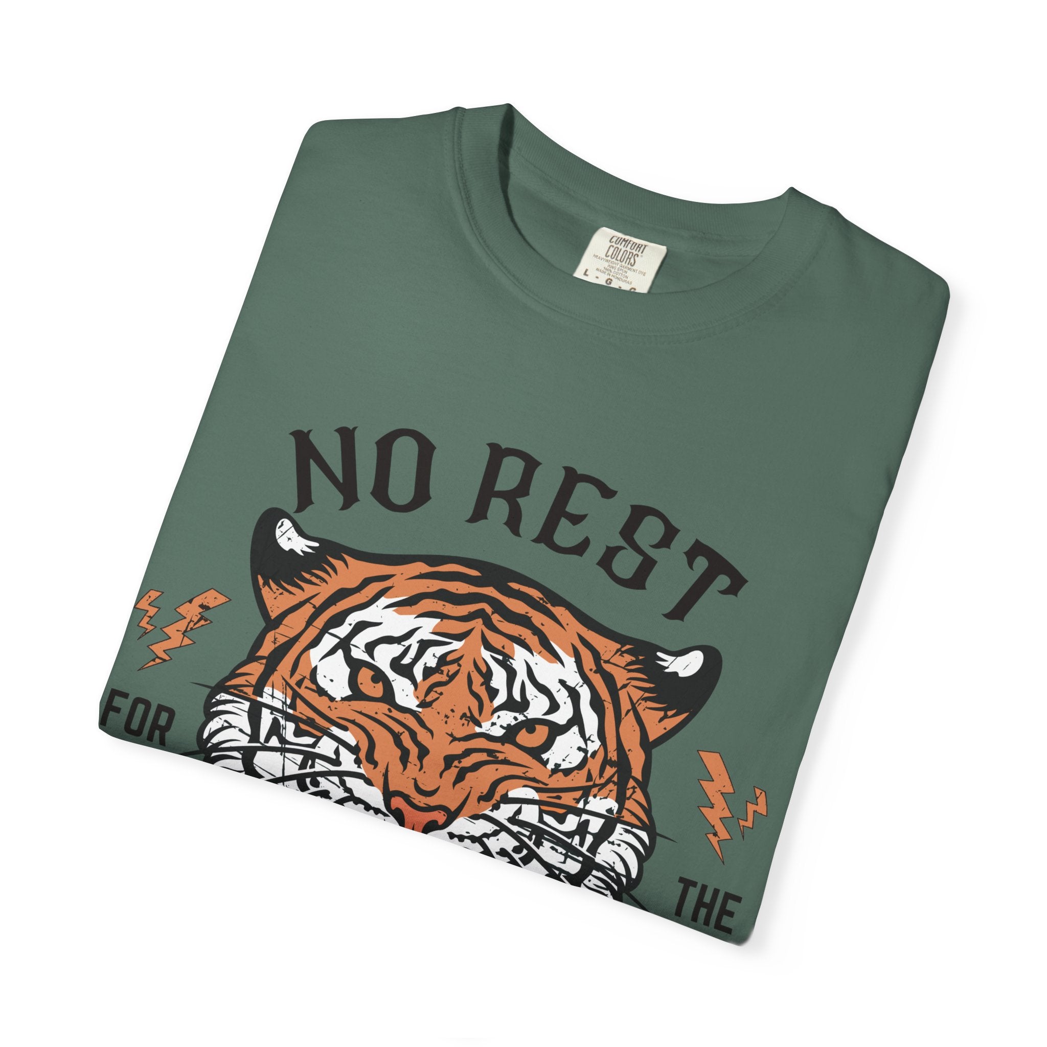 No Rest for the Mothers tiger graphic T-Shirt | Vintage tiger head tee
