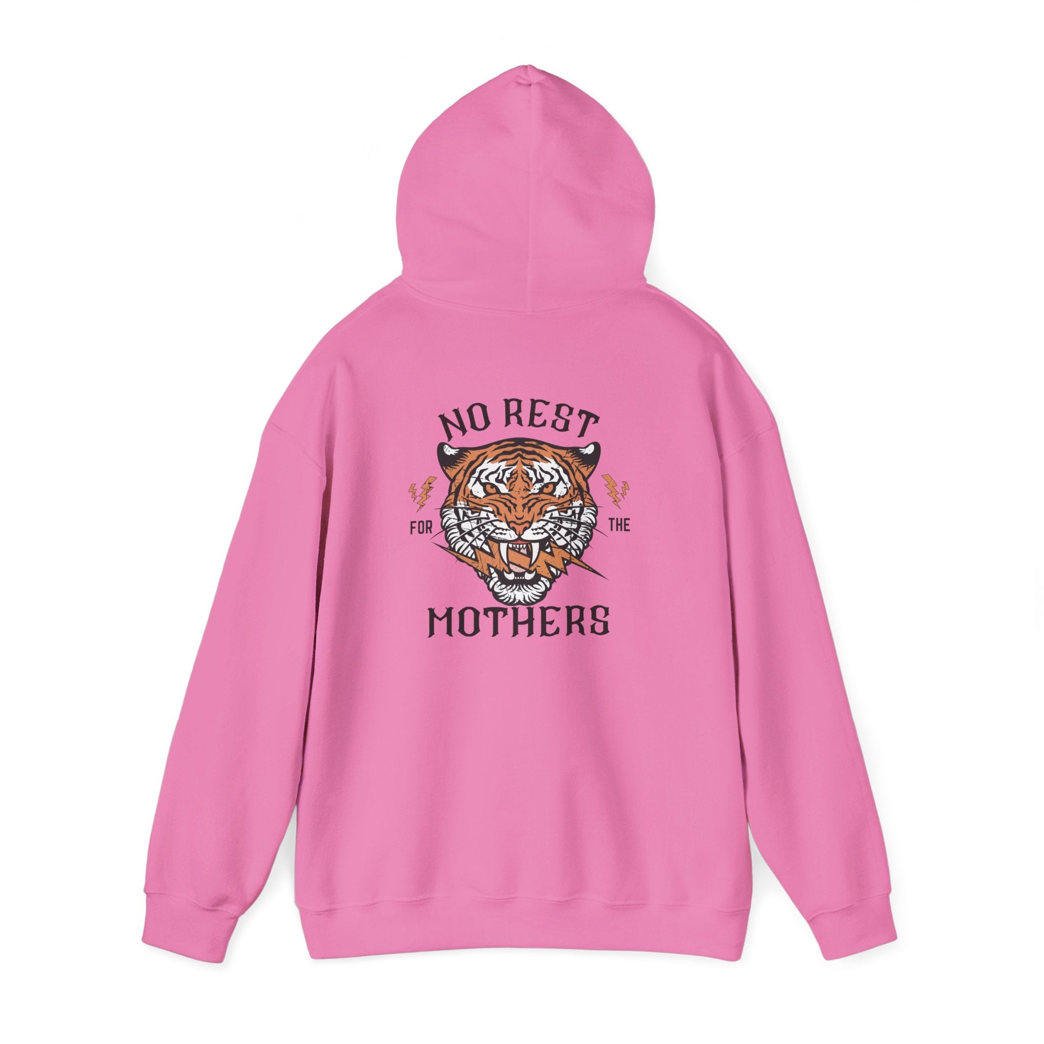 No Rest for the Mothers Tiger Hoodie | Vintage Tiger Illustration