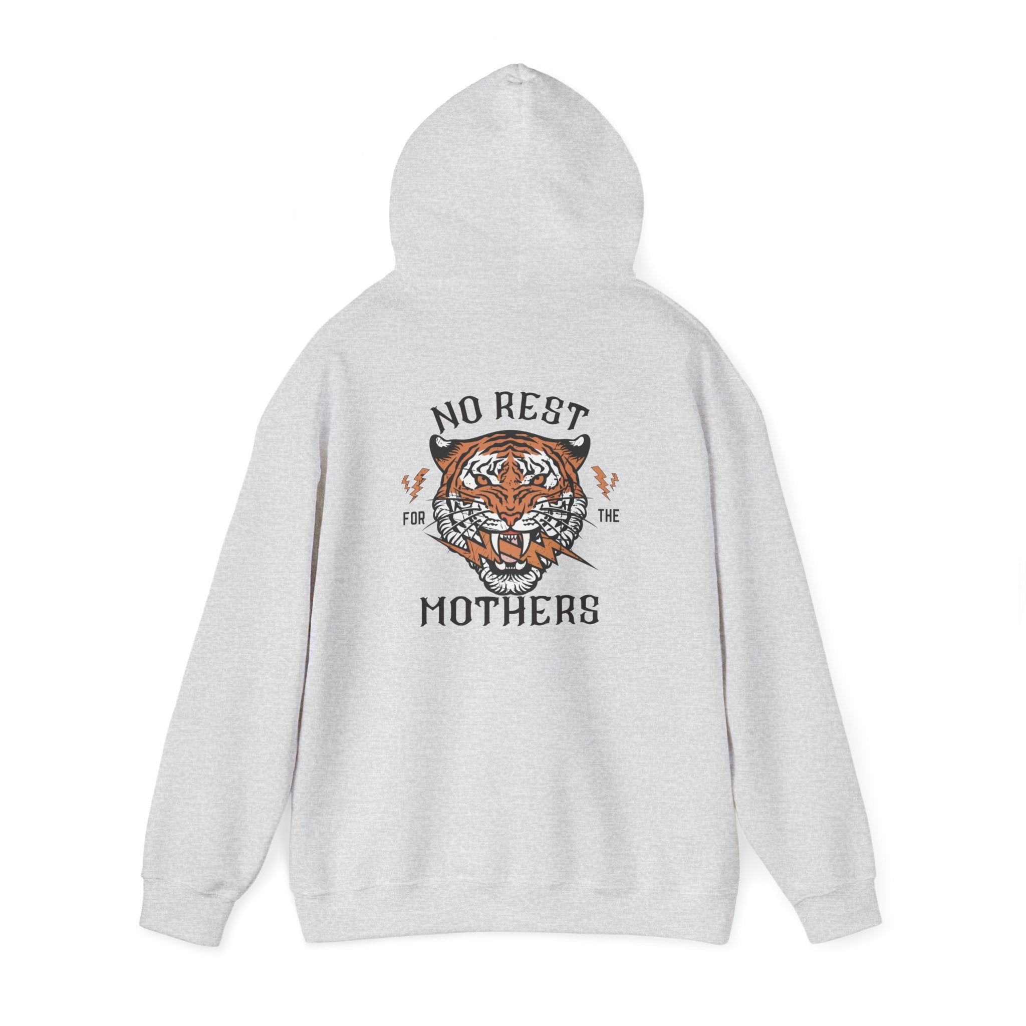 No Rest for the Mothers Tiger Hoodie | Vintage Tiger Illustration