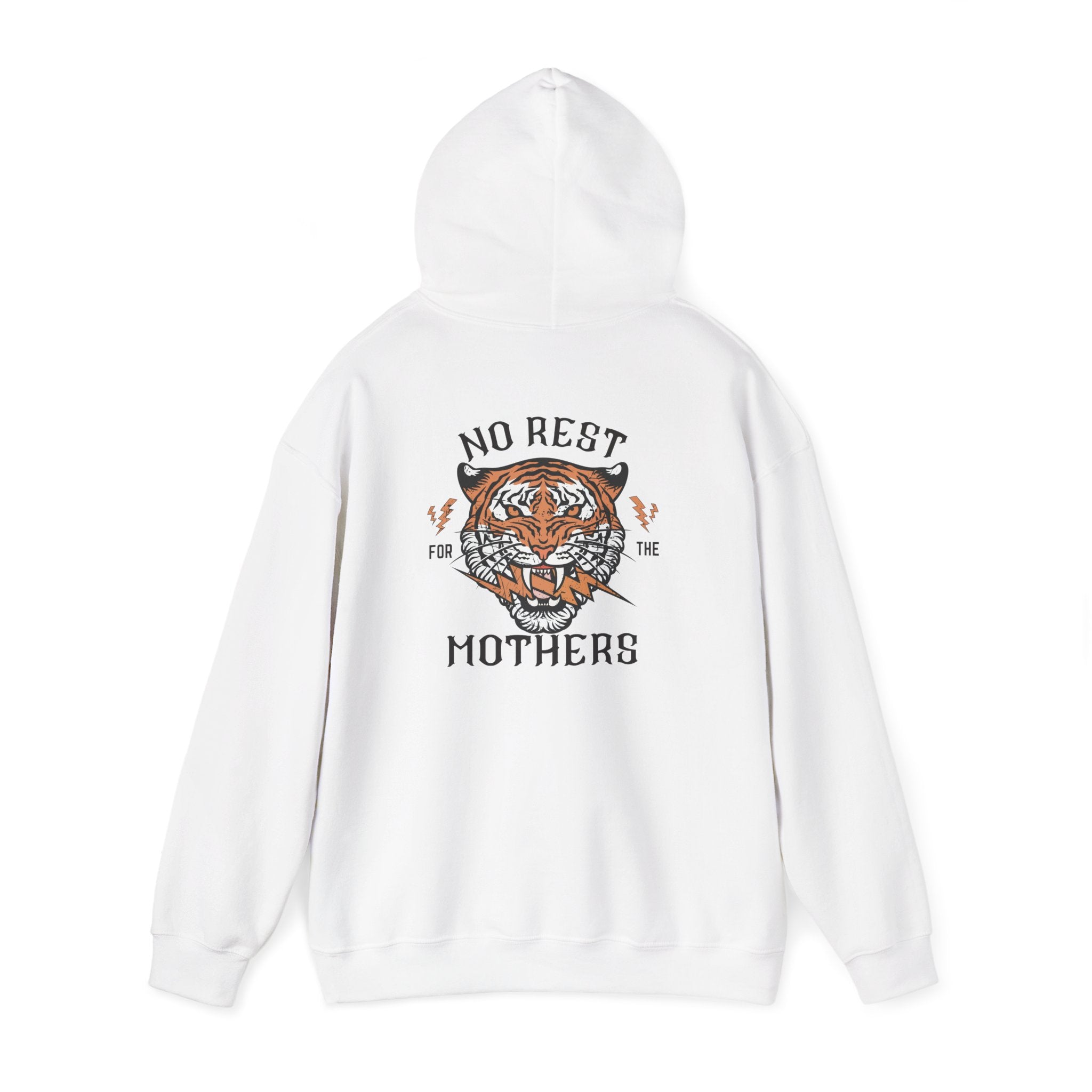 No Rest for the Mothers Tiger Hoodie | Vintage Tiger Illustration