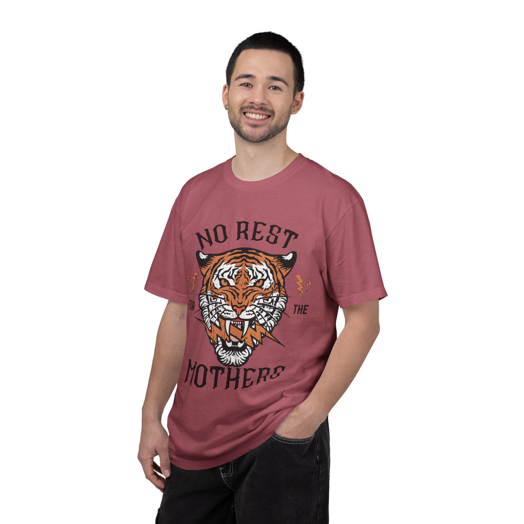 No Rest for the Mothers tiger graphic T-Shirt | Vintage tiger head tee