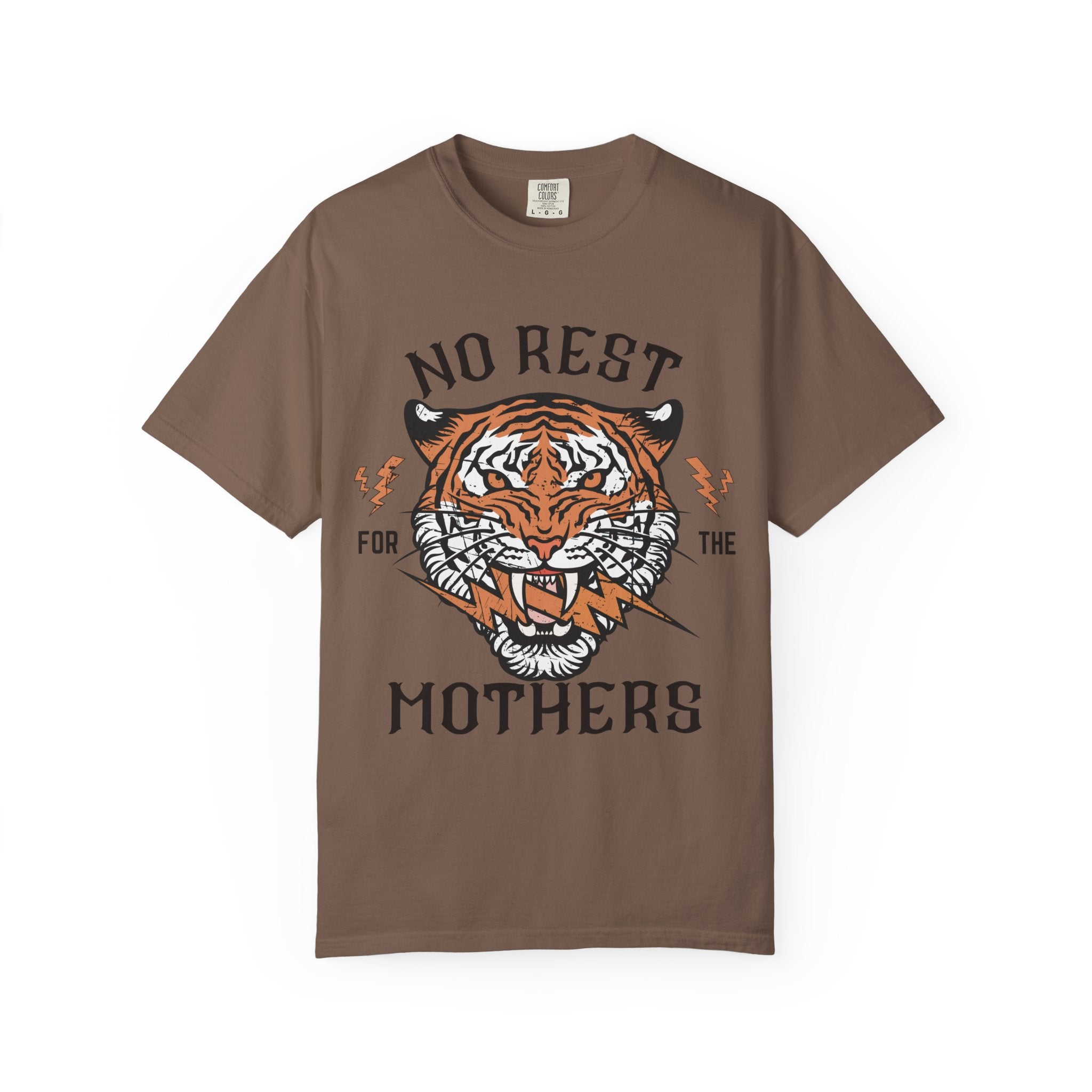 No Rest for the Mothers tiger graphic T-Shirt | Vintage tiger head tee