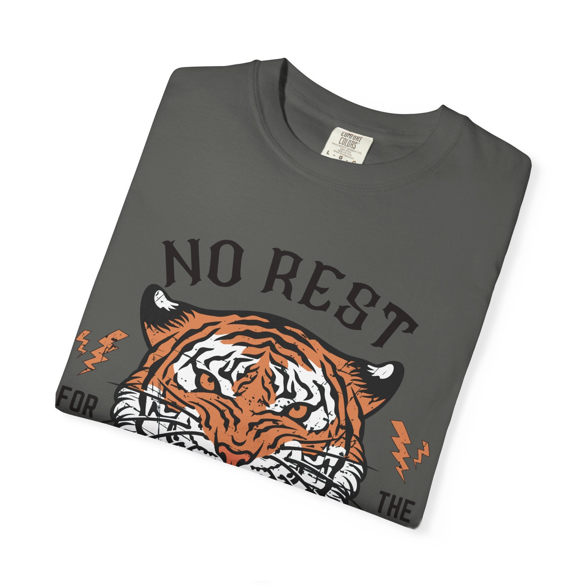 No Rest for the Mothers tiger graphic T-Shirt | Vintage tiger head tee