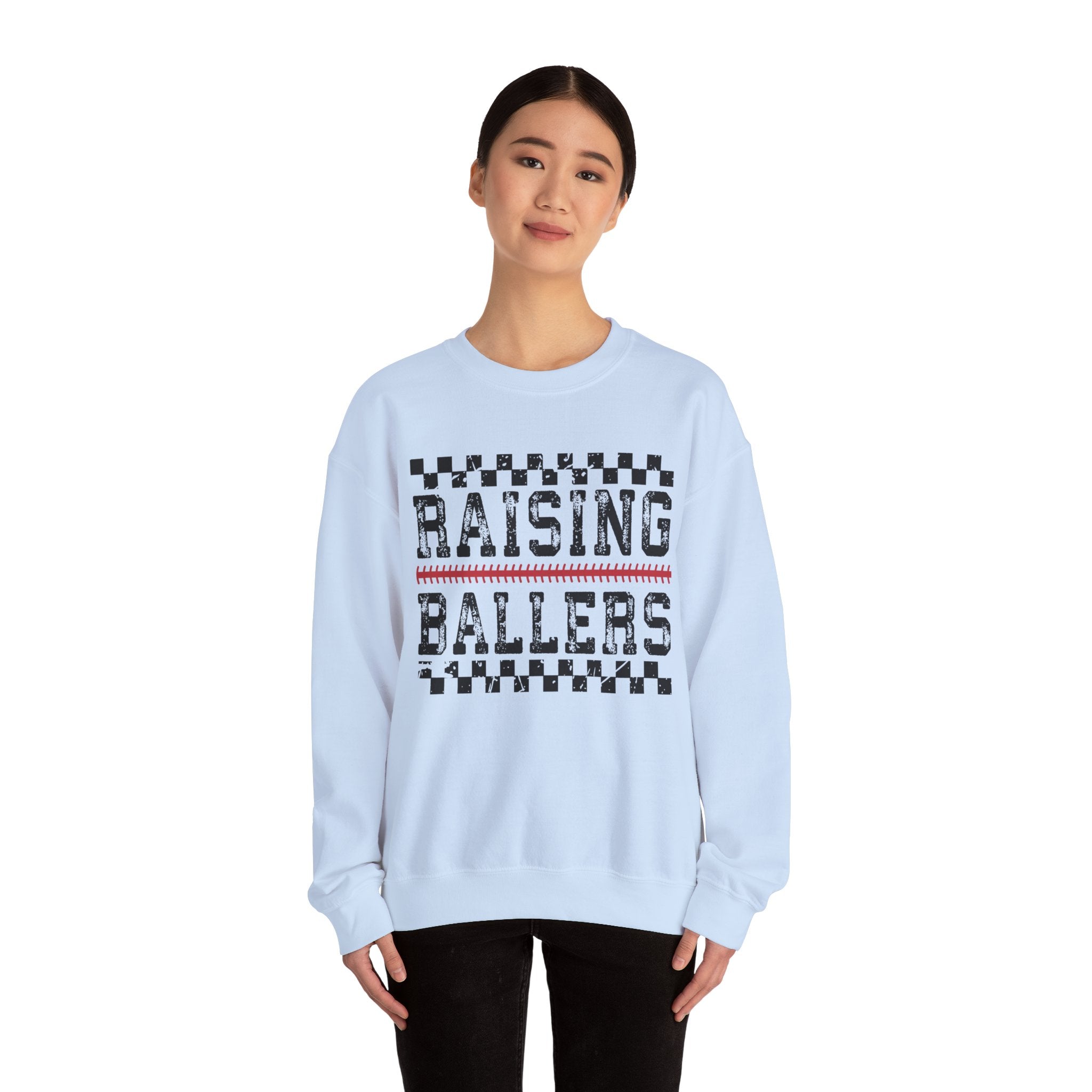 Raising Ballers Sweatshirt | Youth Basketball Parent Crewneck