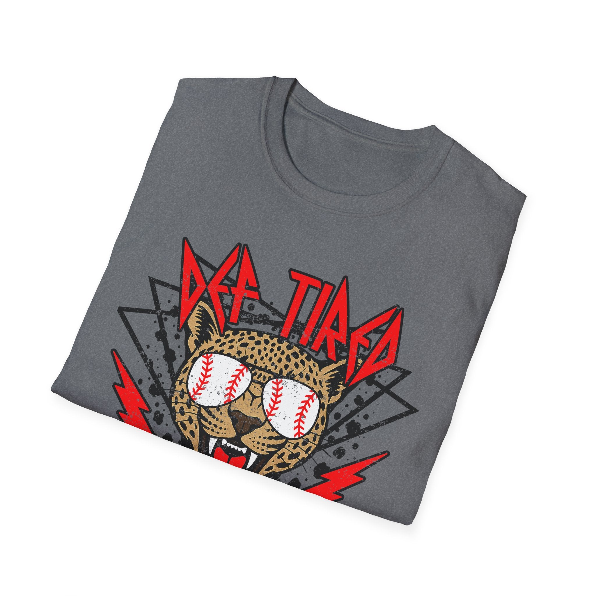 Baseball Sunglasses Wolf T-Shirt | Retro Lightning Graphic, Sports Tee