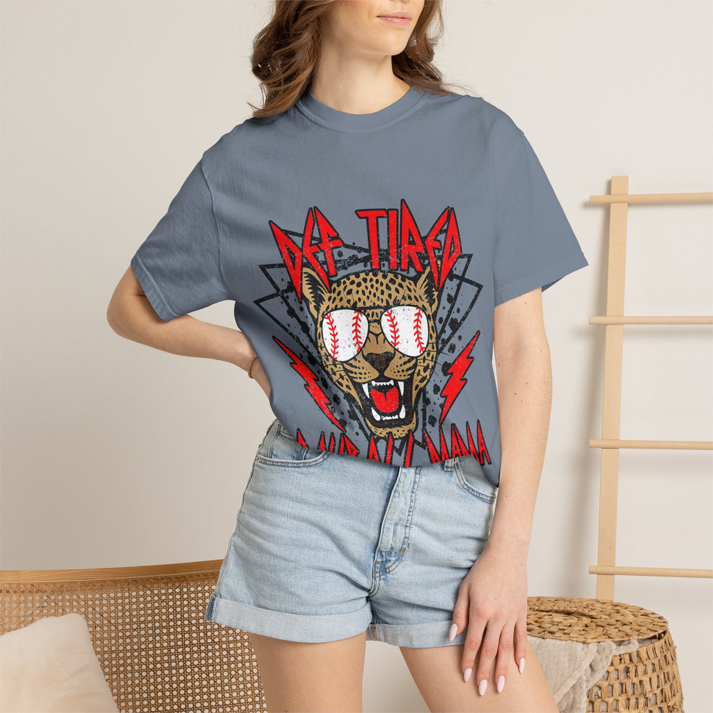 Vintage Leopard Rock Tee — "No Time" Graphic T‑Shirt
