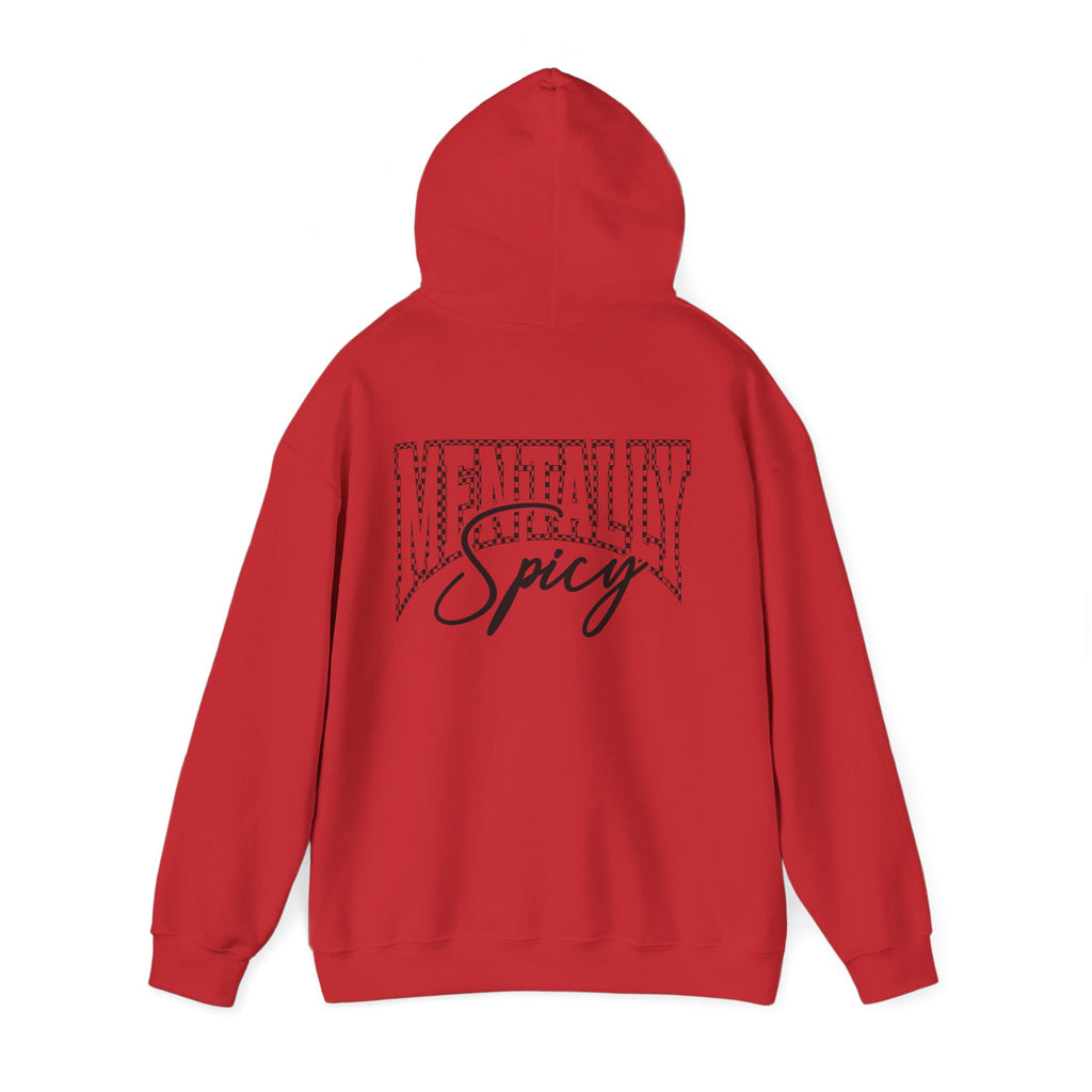 Raising Ballers Hoodie — "Mentally Spicy" Back Graphic Sports Parent Sweatshirt