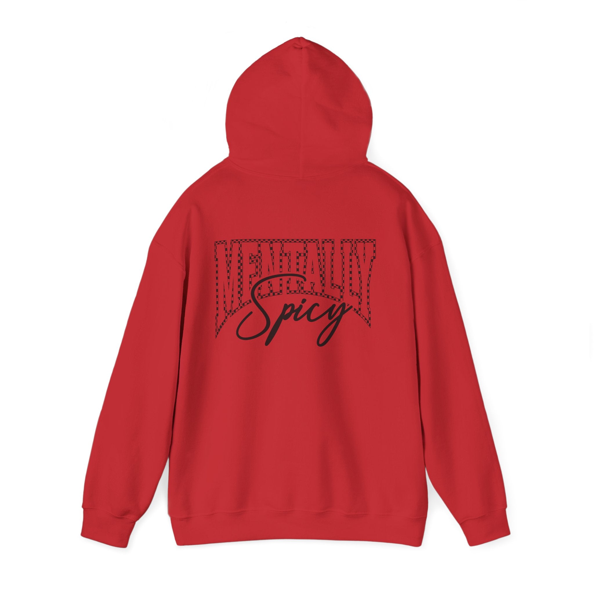 Raising Ballers Hoodie — "Mentally Spicy" Back Graphic Sports Parent Sweatshirt