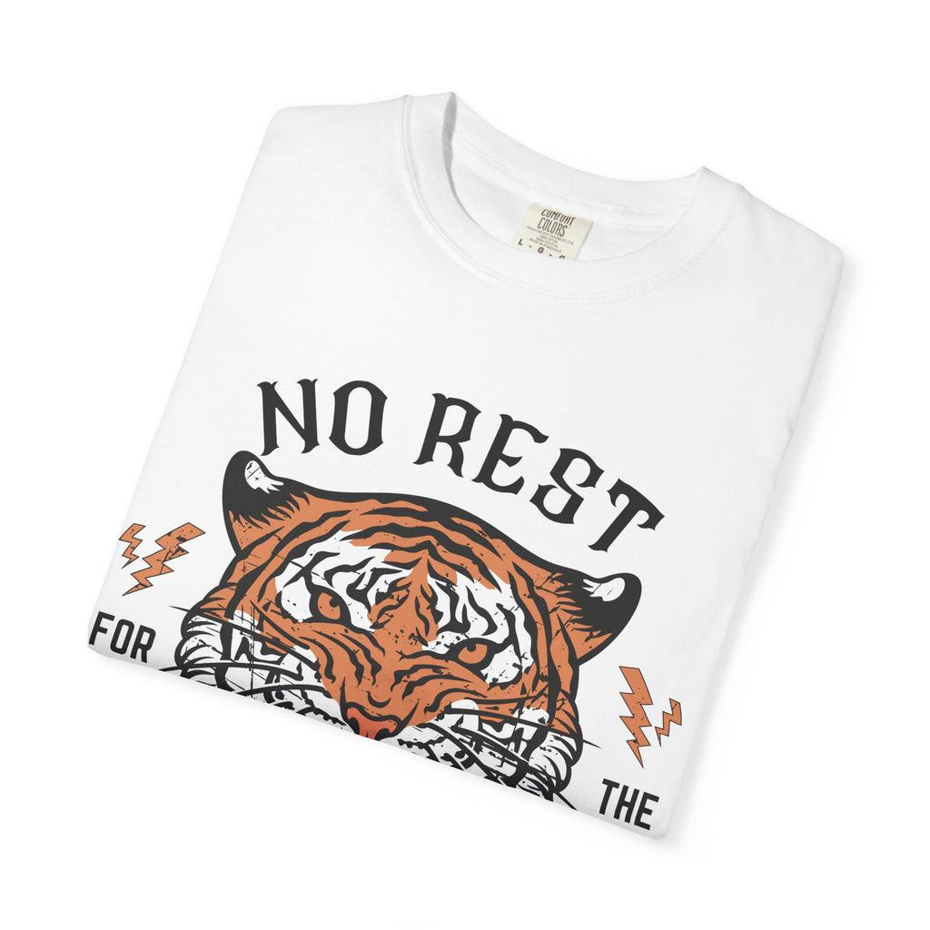 No Rest for the Mothers tiger graphic T-Shirt | Vintage tiger head tee