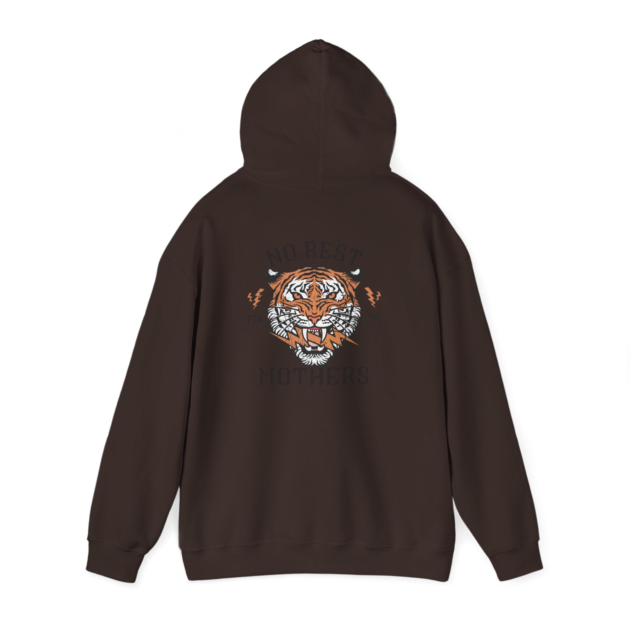 No Rest for the Mothers Tiger Hoodie | Vintage Tiger Illustration