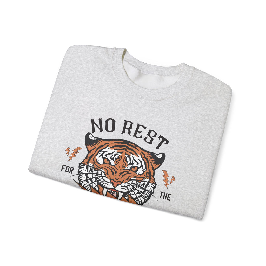 No Rest for the Mothers Tiger Crewneck Sweatshirt