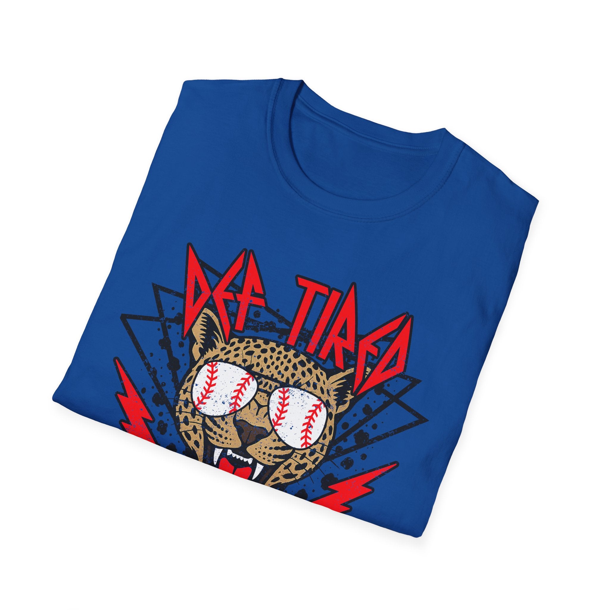 Baseball Sunglasses Wolf T-Shirt | Retro Lightning Graphic, Sports Tee