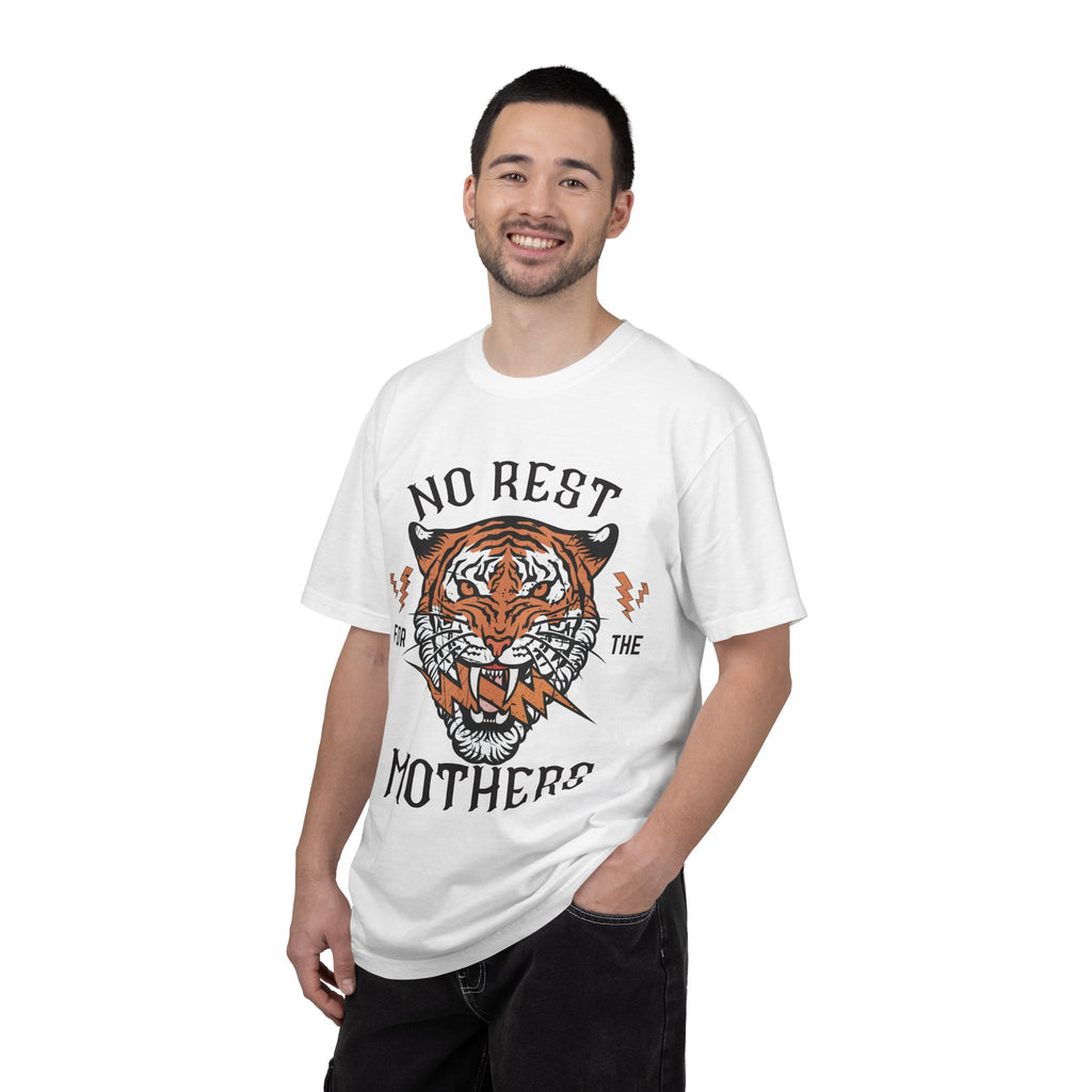 No Rest for the Mothers tiger graphic T-Shirt | Vintage tiger head tee