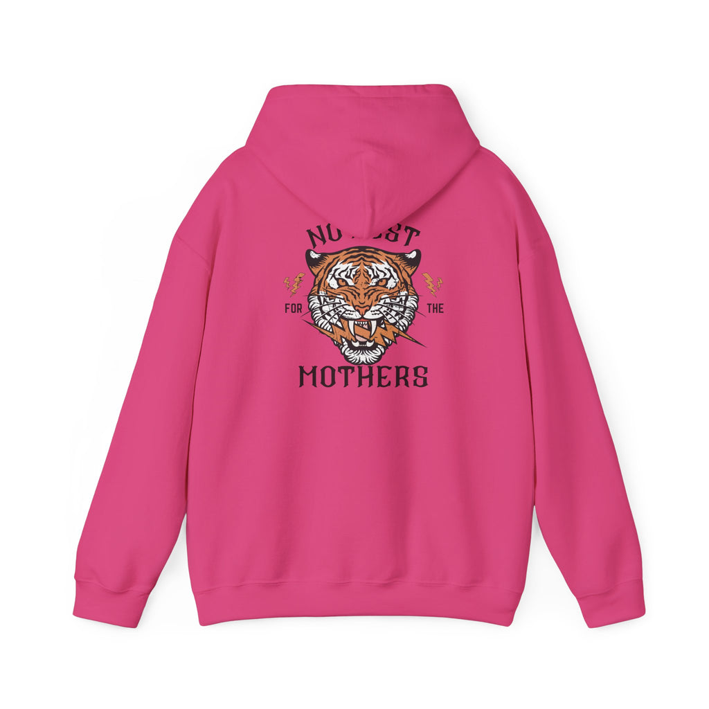 No Rest for the Mothers Tiger Hoodie | Vintage Tiger Illustration