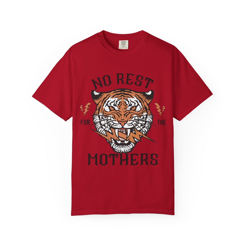No Rest for the Mothers tiger graphic T-Shirt | Vintage tiger head tee