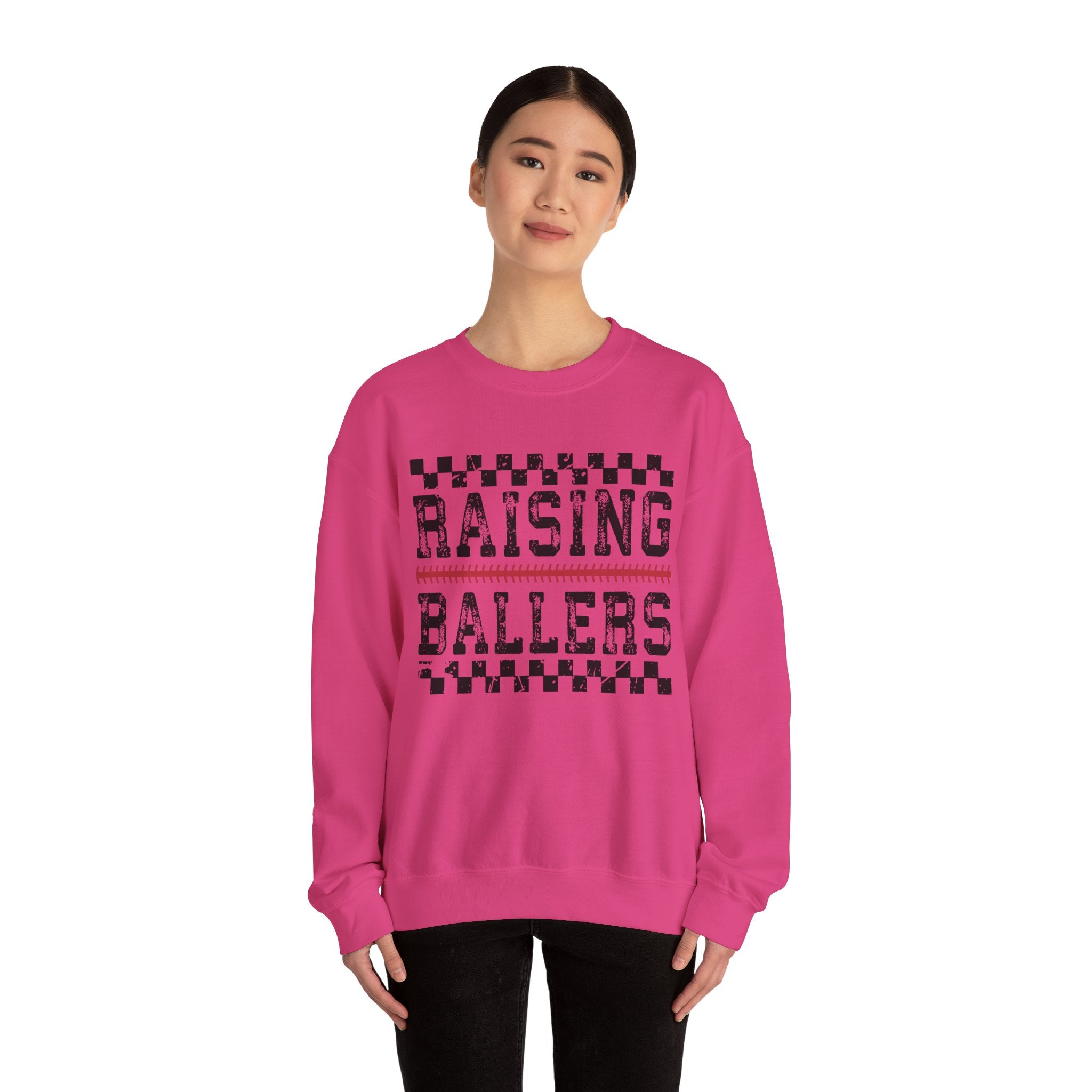 Raising Ballers Sweatshirt | Youth Basketball Parent Crewneck